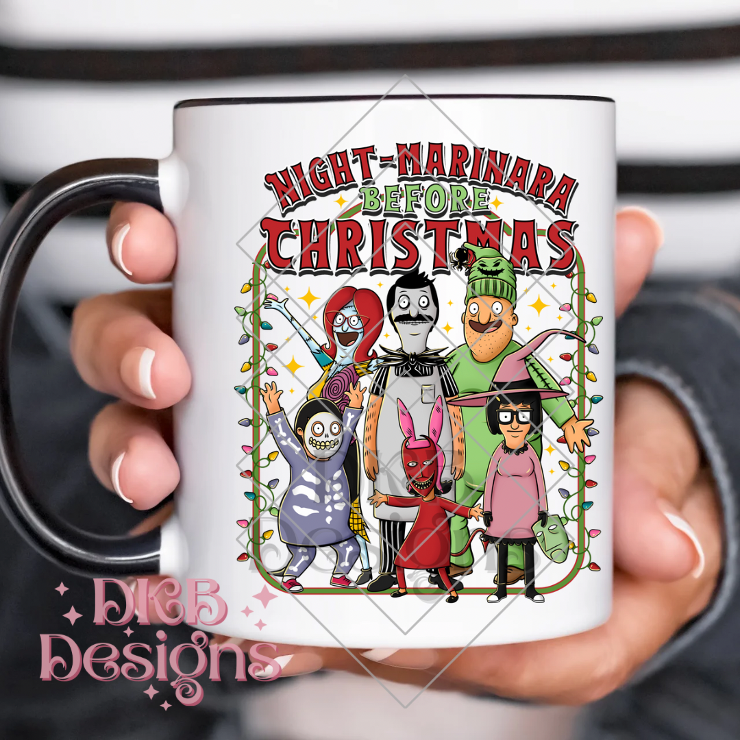 Night marinara before Christmas UV DTF