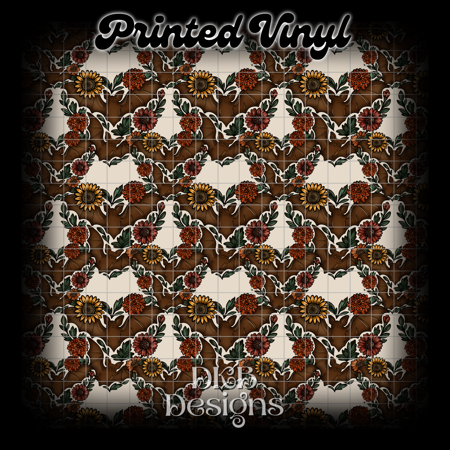 Fall bats Printed Vinyl