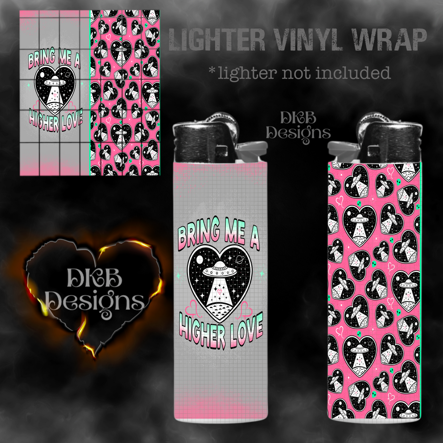 Higher love Lighter vinyl wrap