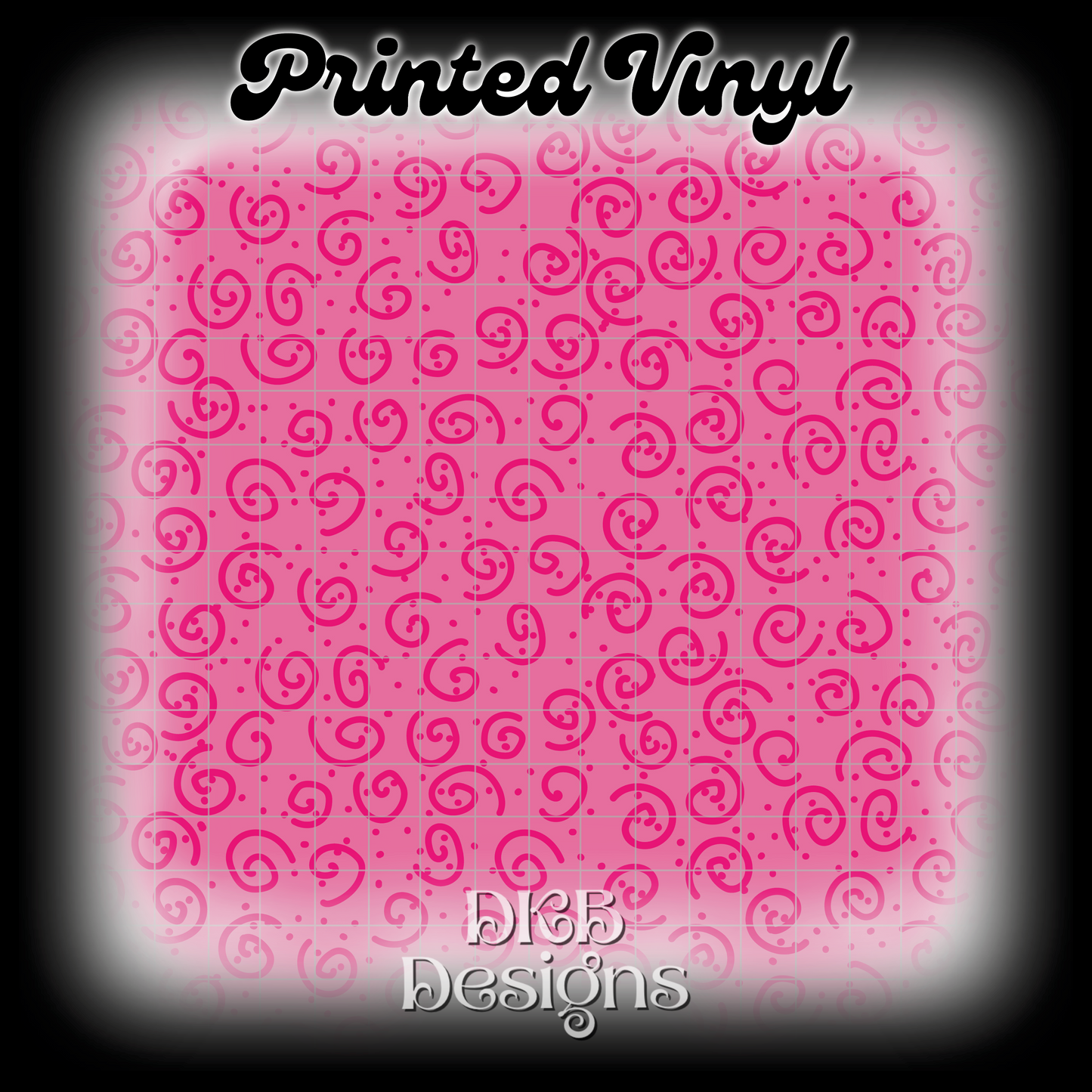 Pink swirl Printed Vinyl