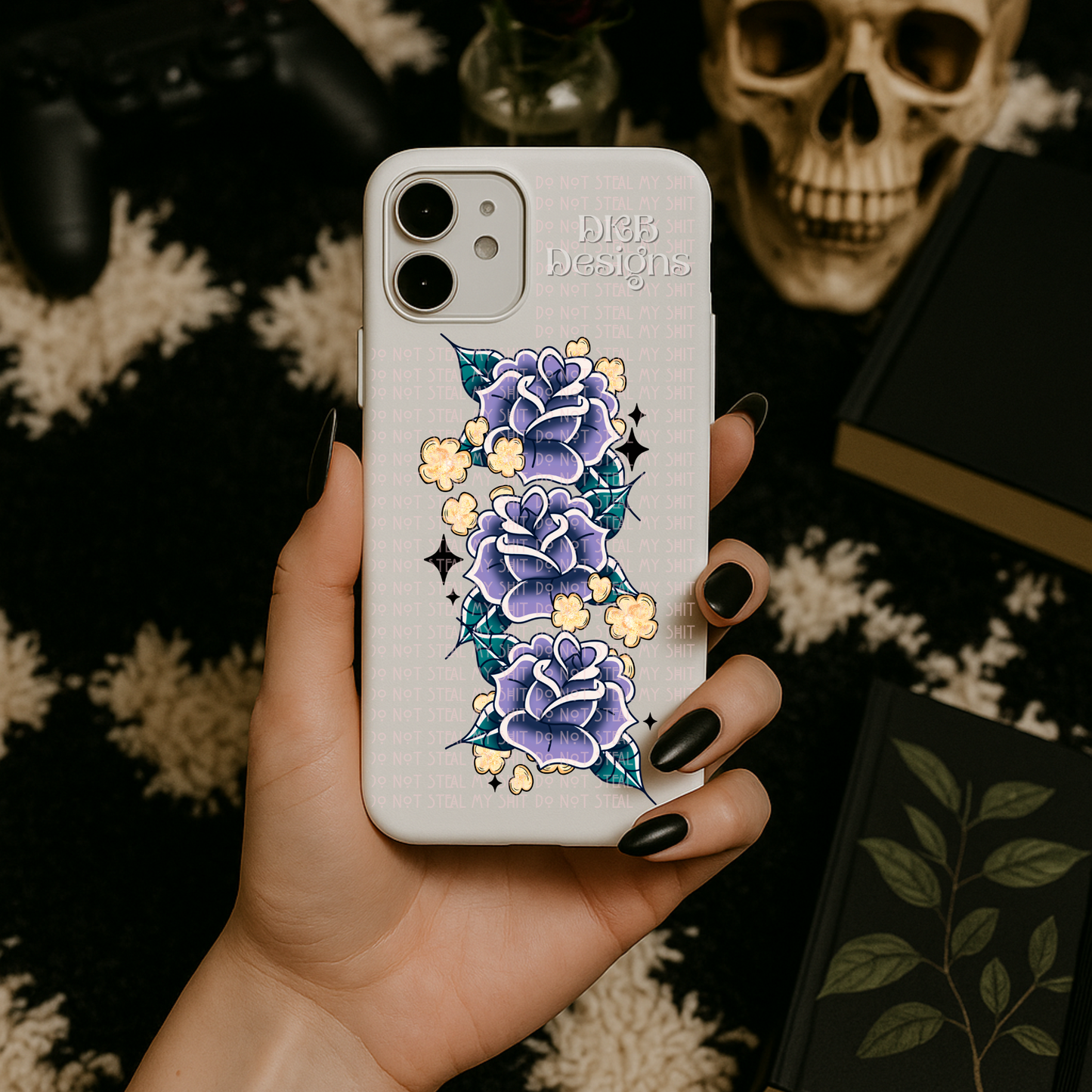 Scream queens flowers UV DTF