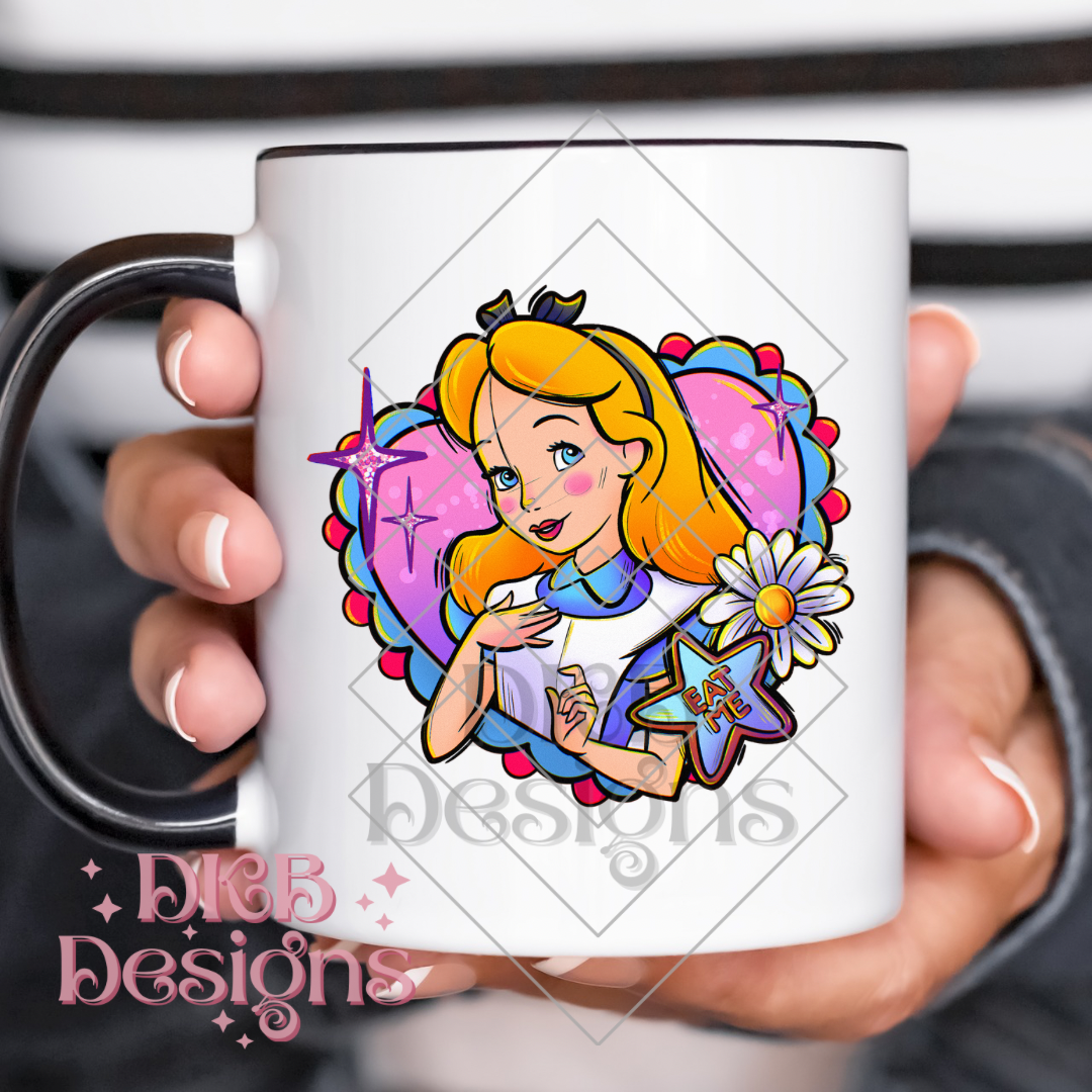 Rabbit hole alice UV DTF