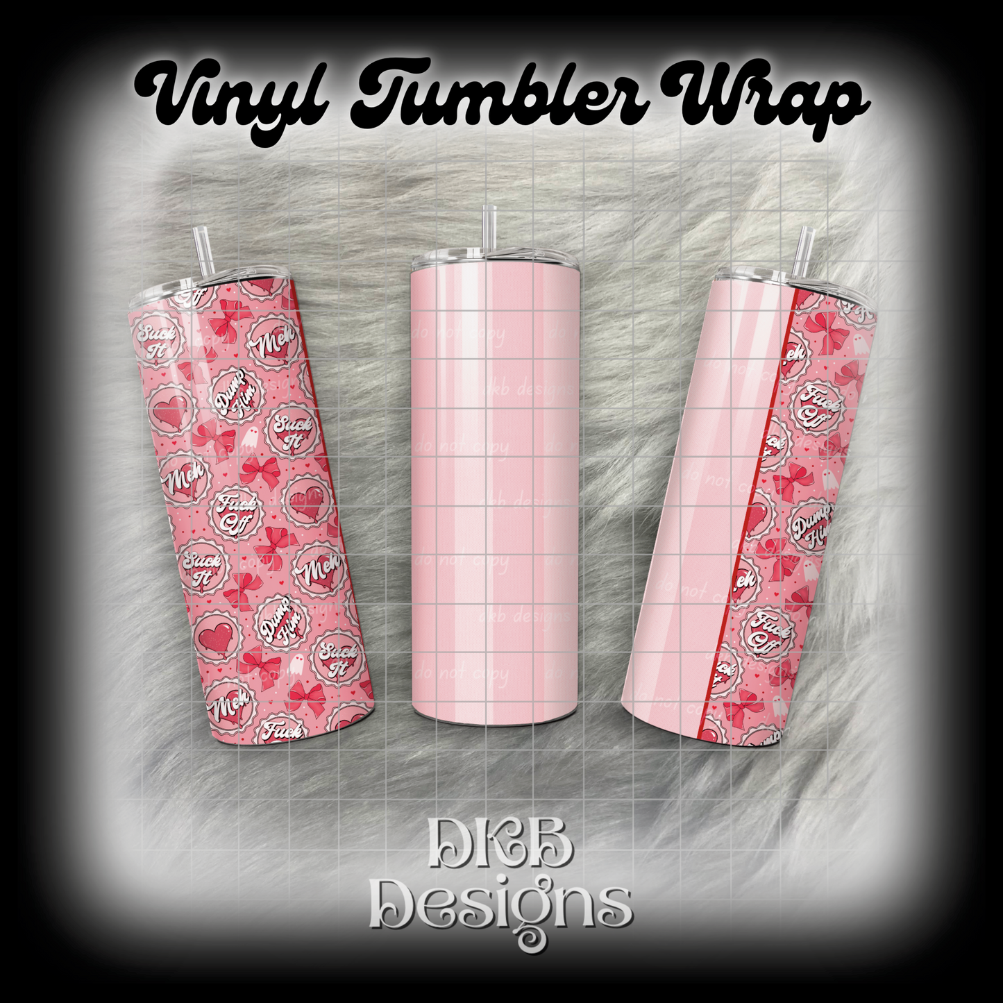 Bottle cap vinyl tumbler wrap