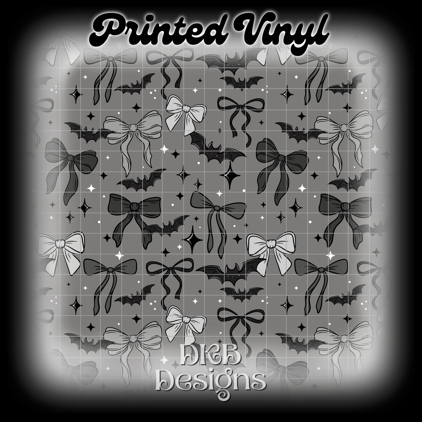 Bats and bows Printed Vinyl