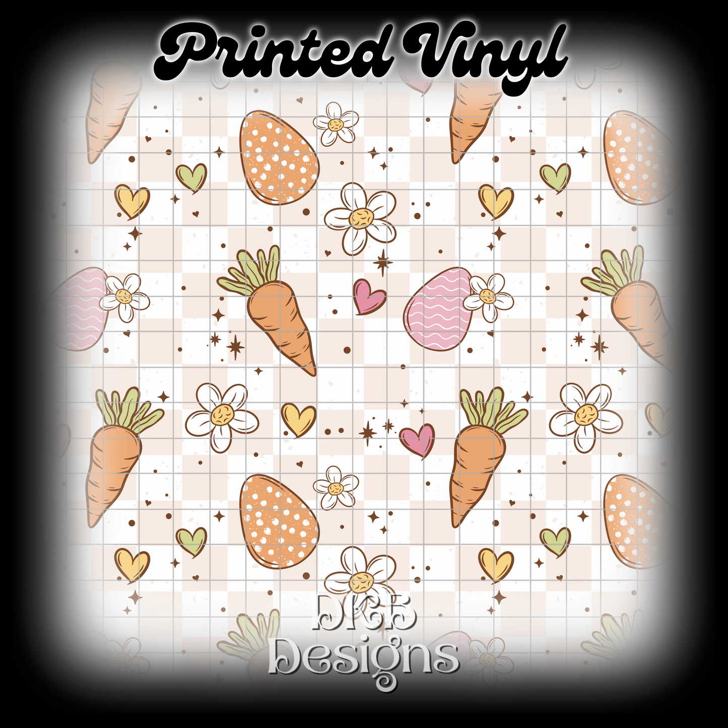 Easter eggs Printed Vinyl