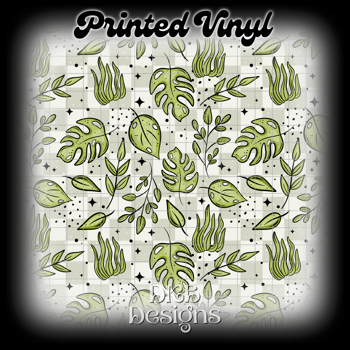 Monstera leaves Printed Vinyl