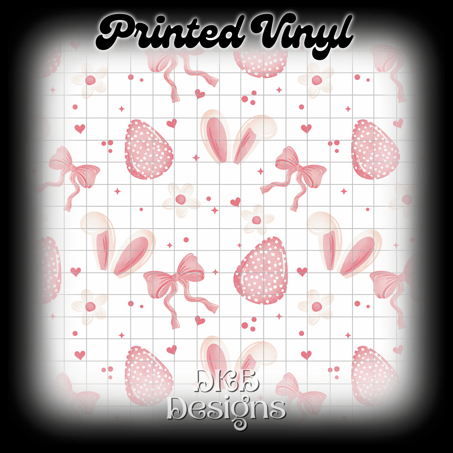 Pink Easter Printed Vinyl