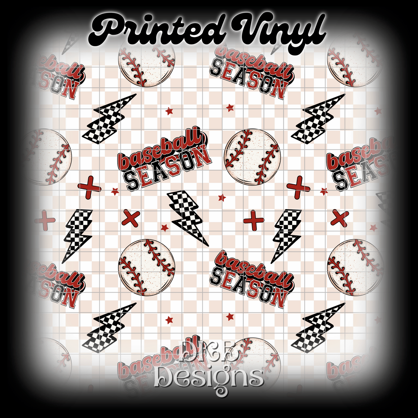 Baseball season Printed Vinyl