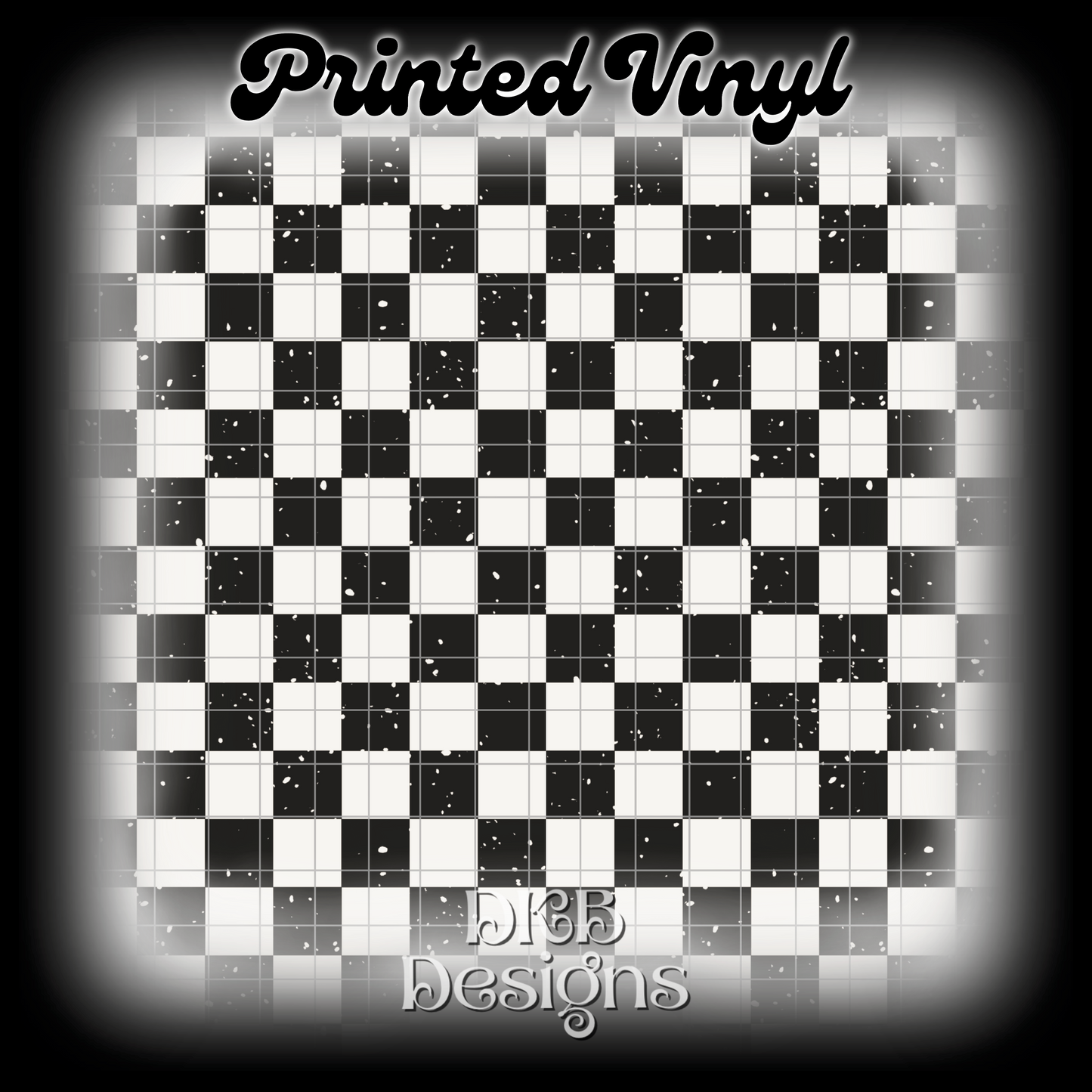 Checker Printed Vinyl