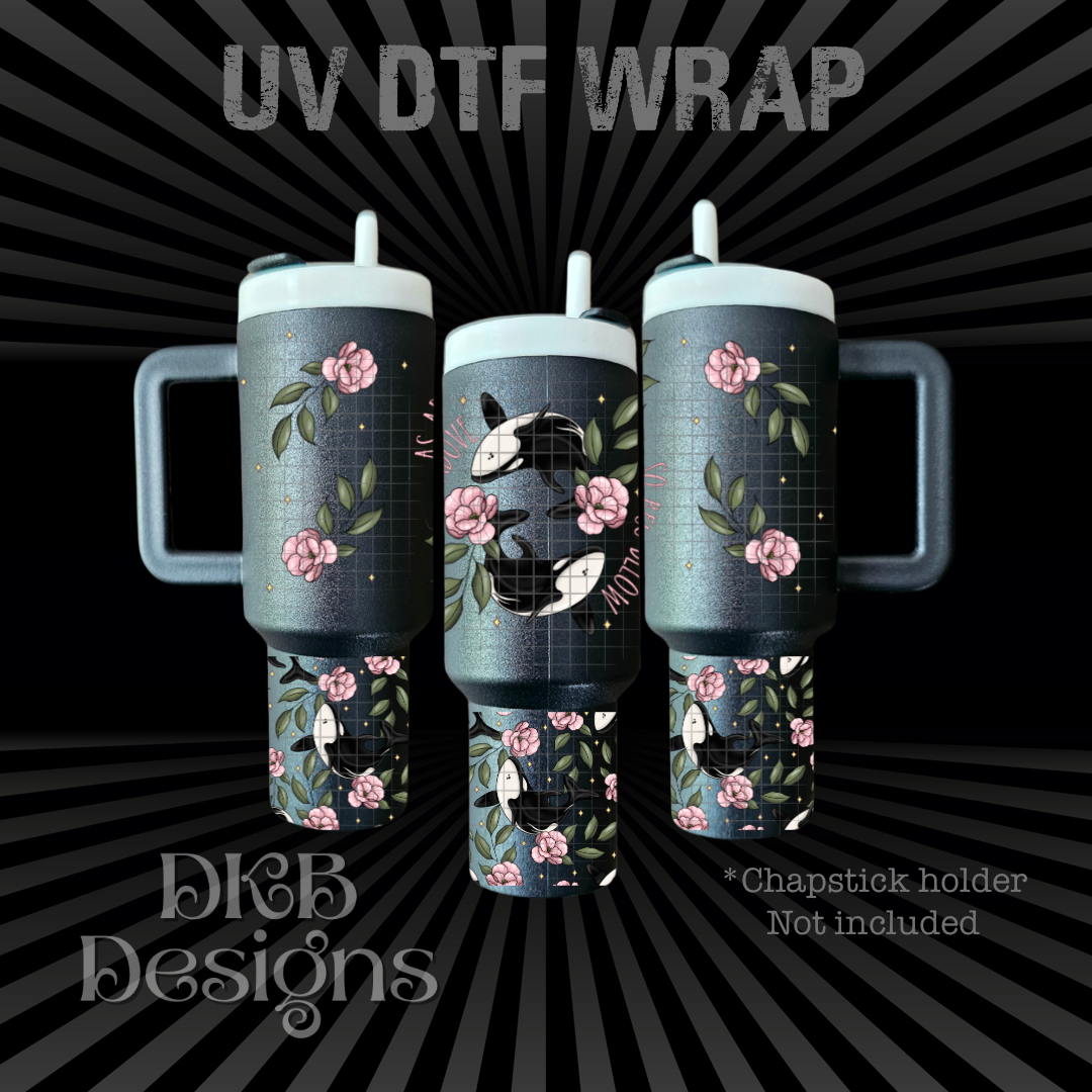 As above so below Chapstick holder UV DTF