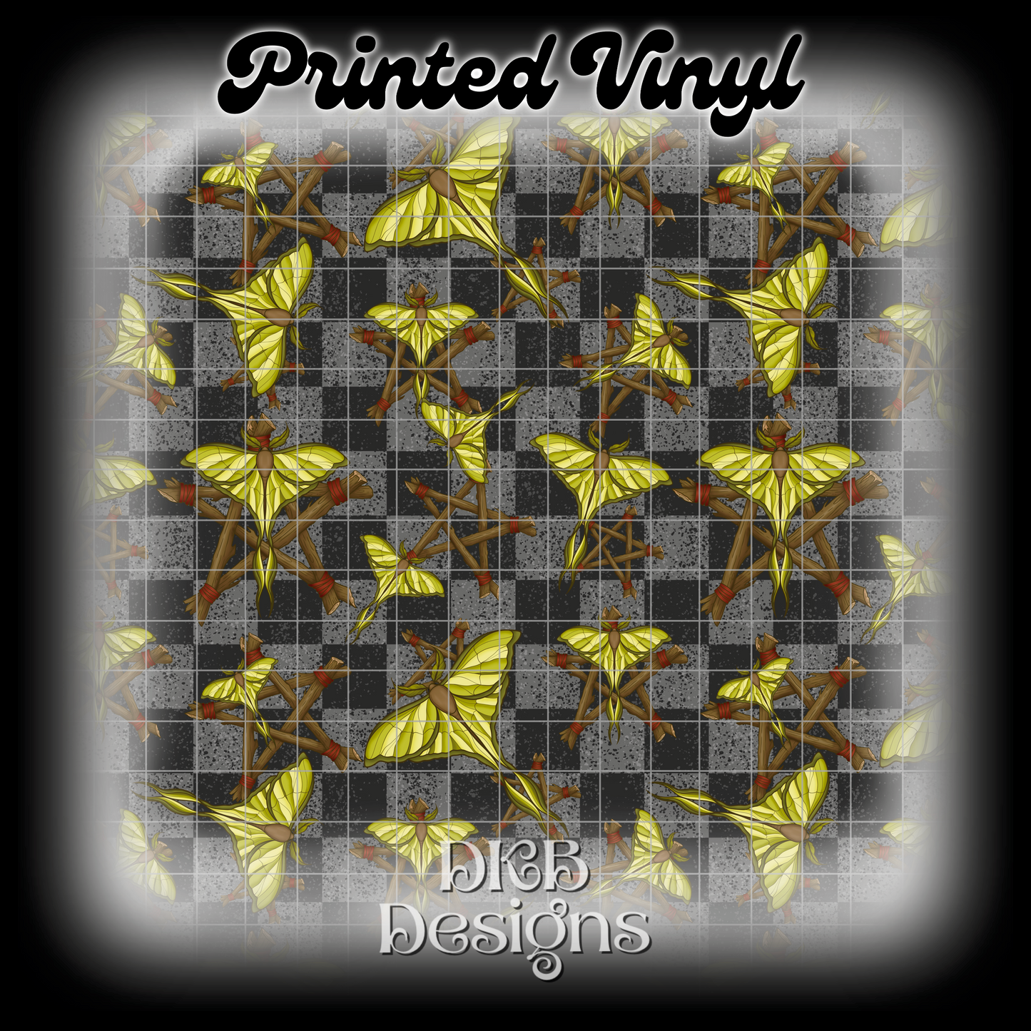 As above so below moths Printed Vinyl