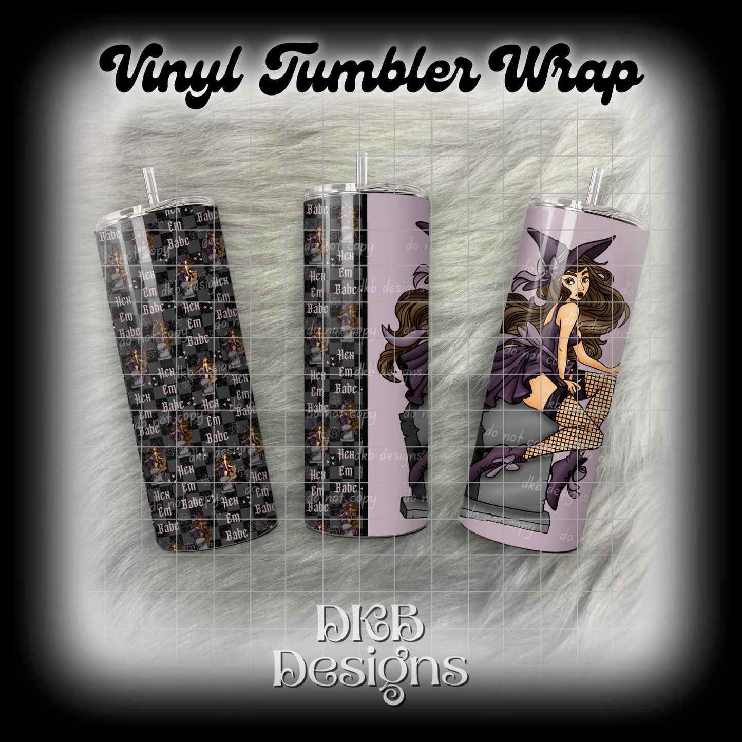 Hex em 3 vinyl tumbler wrap