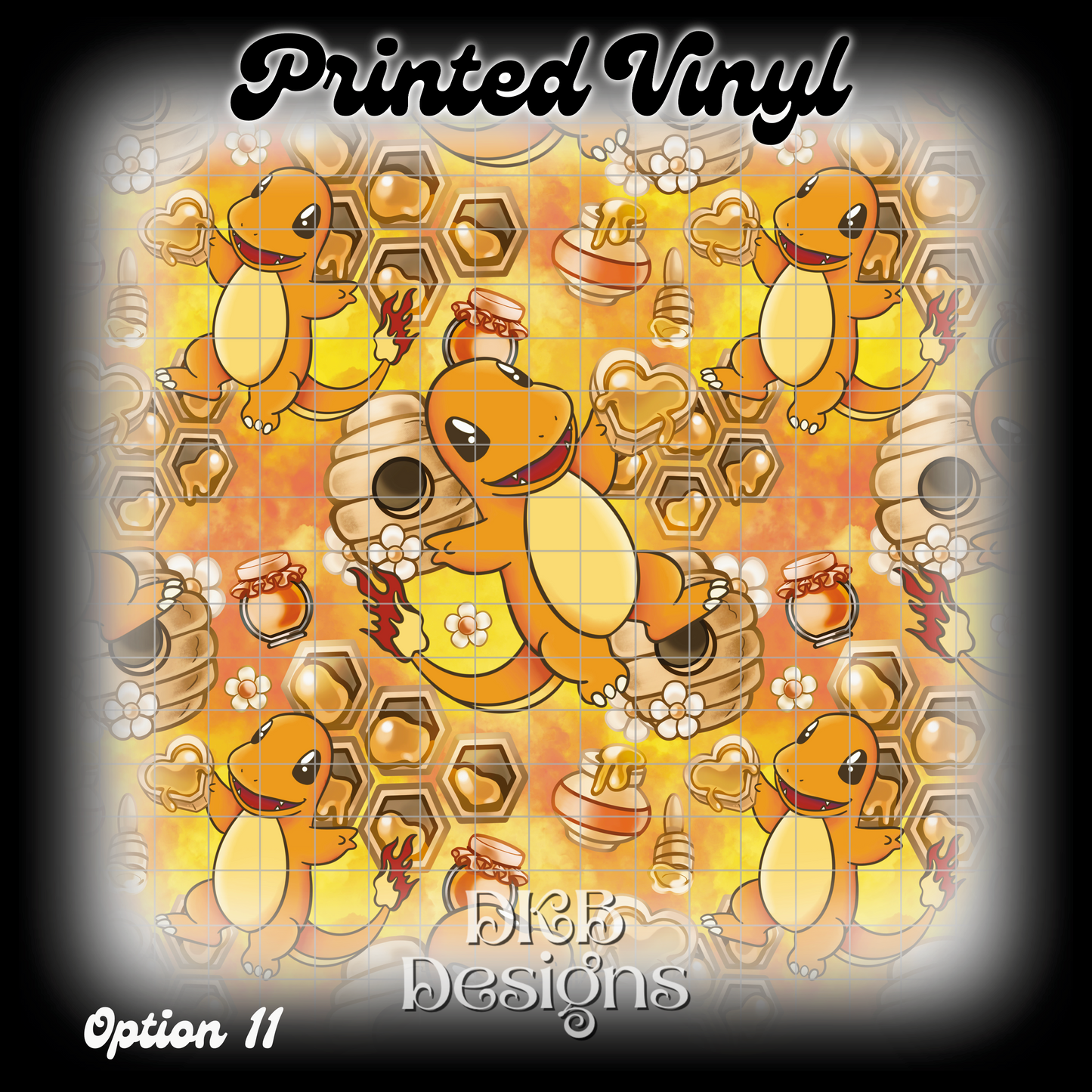 Char mander Printed Vinyl