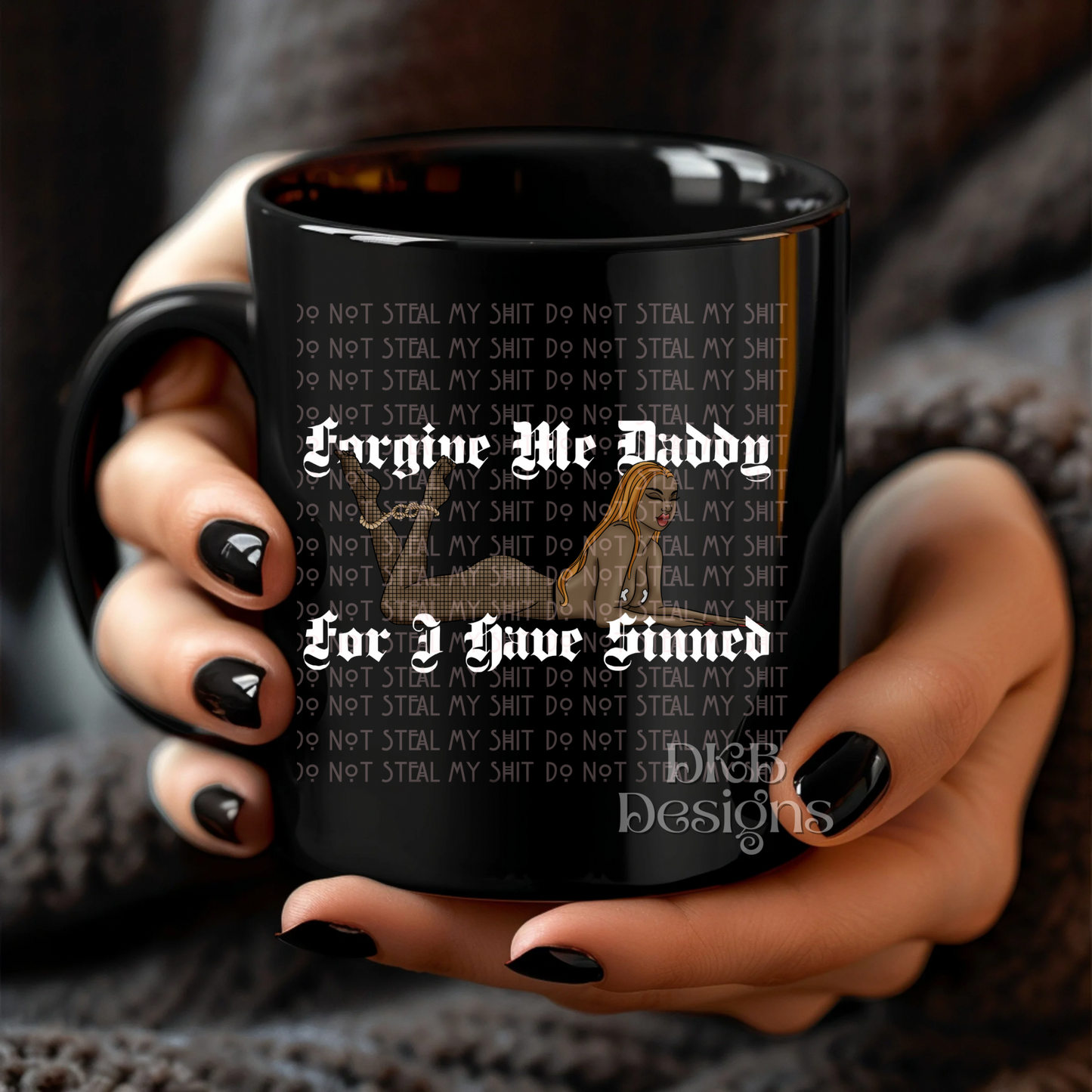 Forgive Me (white) UV DTF