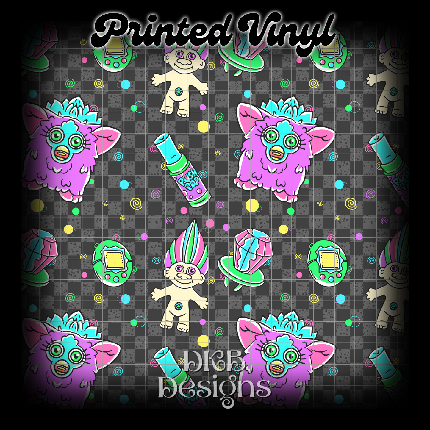 90’s gray Printed Vinyl EXCLUSIVE