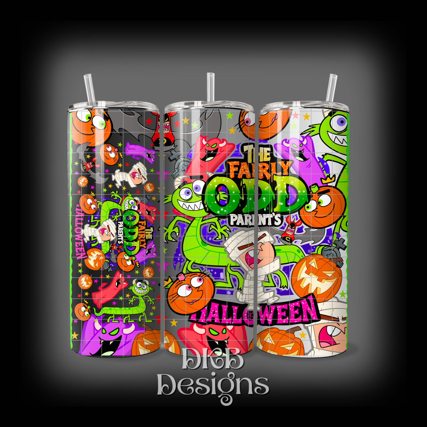FOP Halloween 20oz tumbler UV DTF
