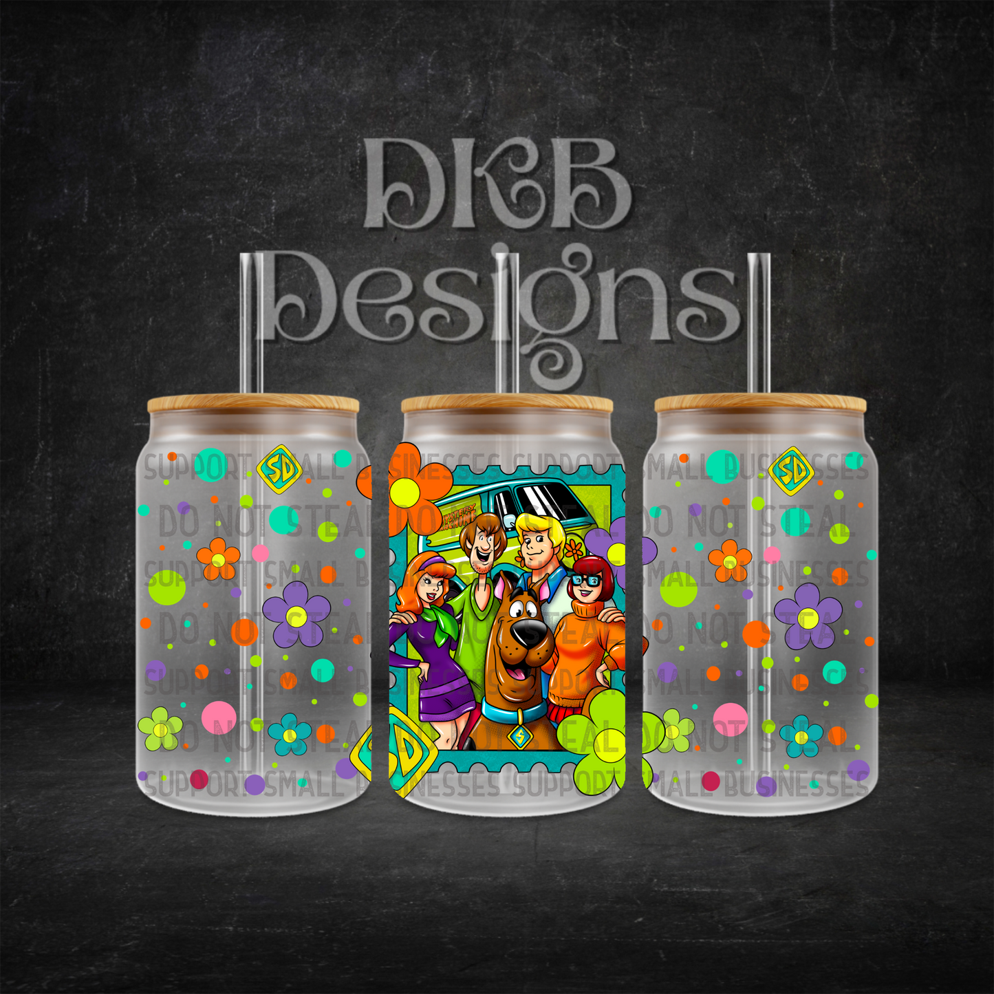 SD 16oz glass can UV DTF