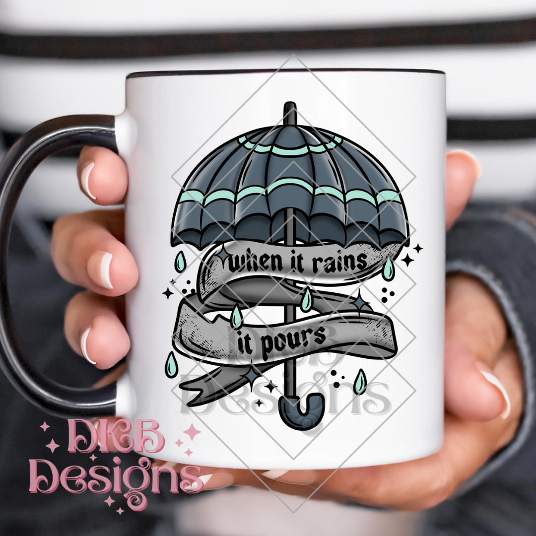 When it rains UV DTF