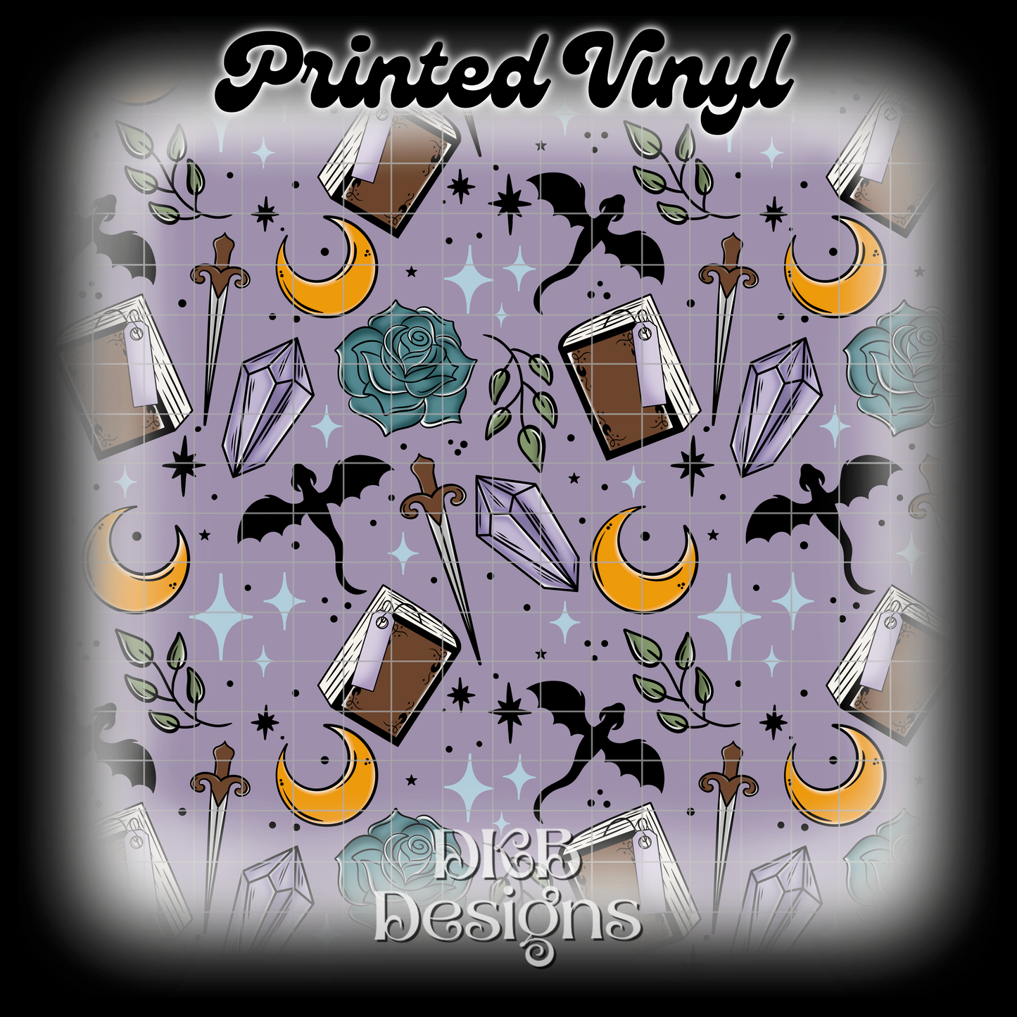 Fantasy reader Printed Vinyl