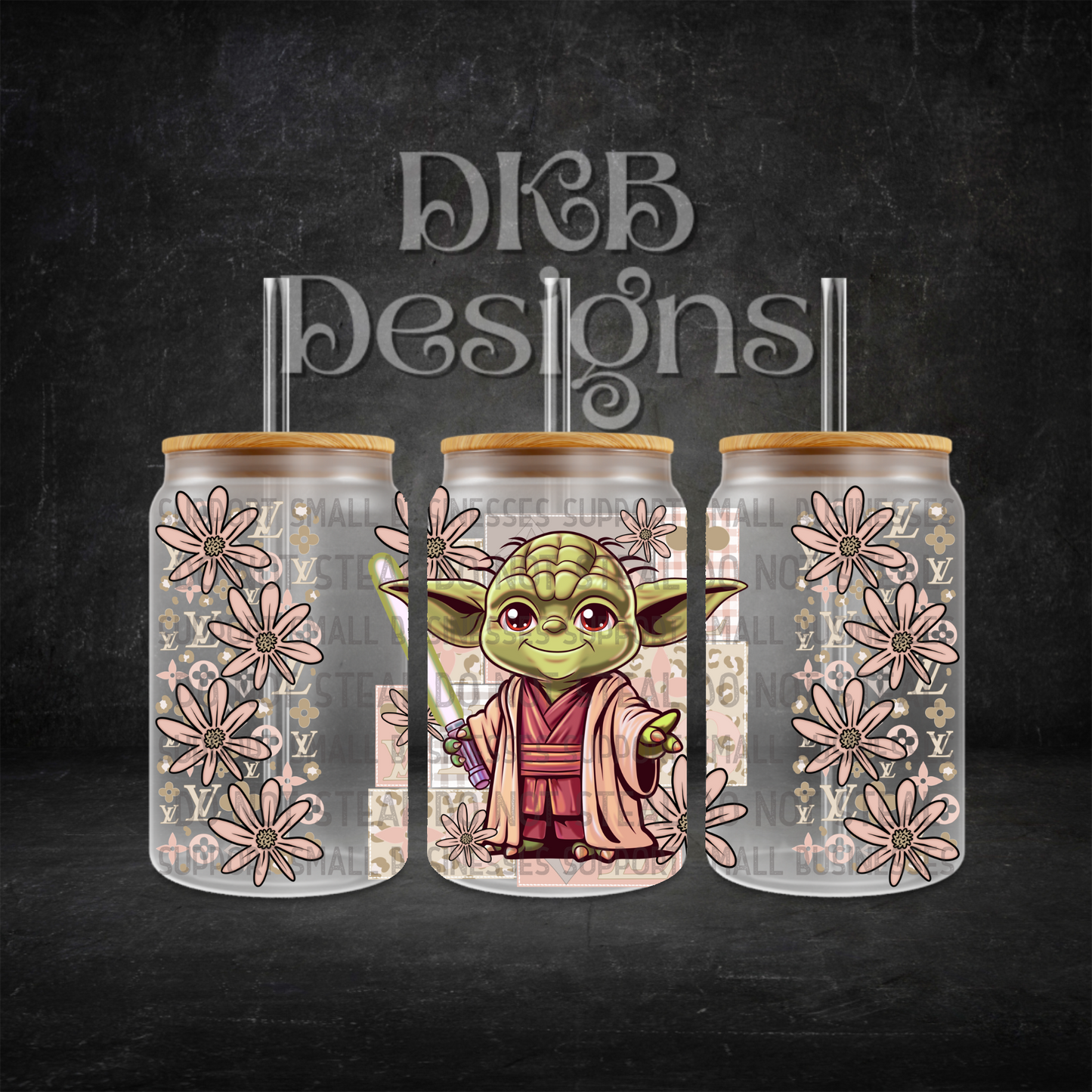 Luxury 16oz glass can UV DTF