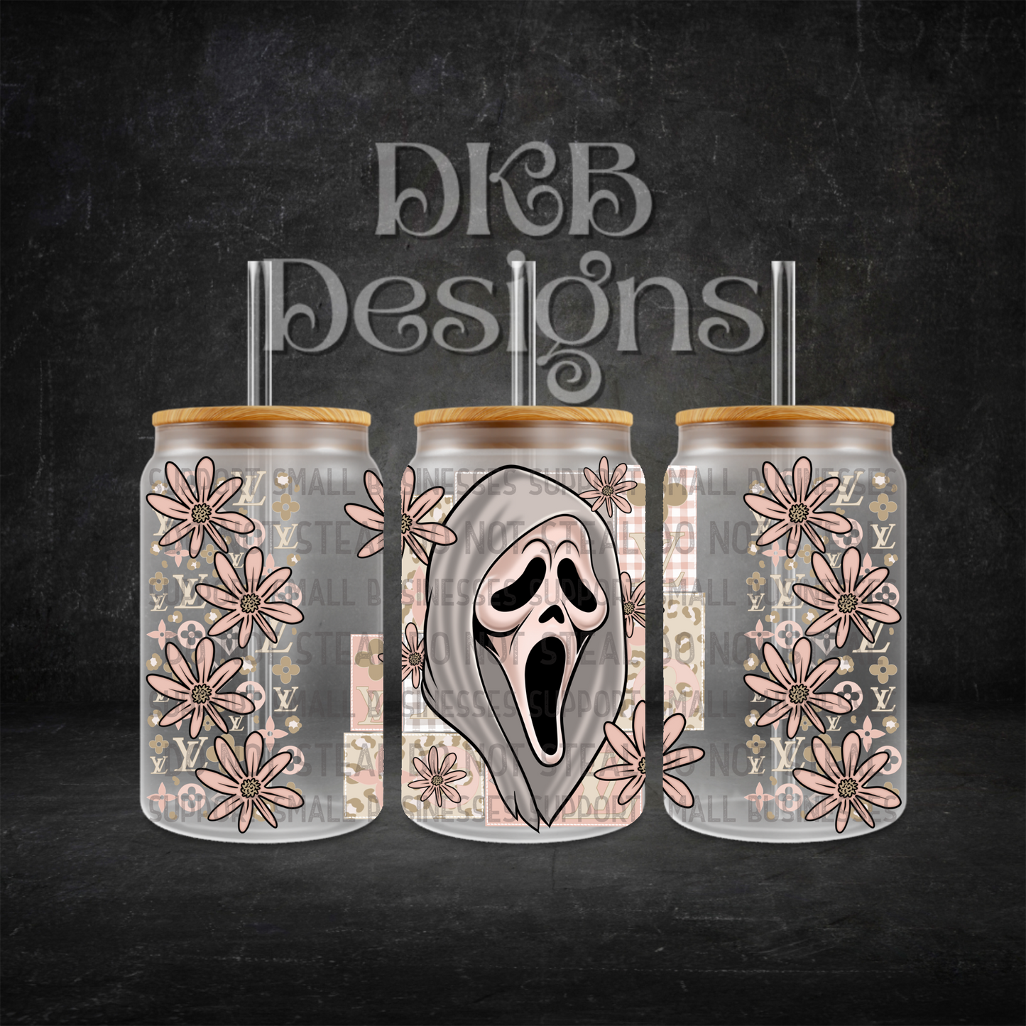 Luxury 16oz glass can UV DTF