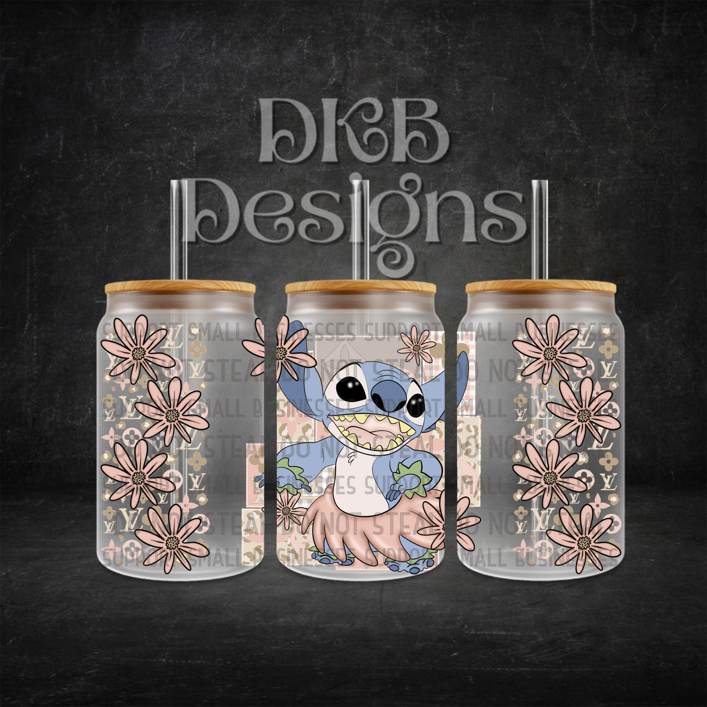 Luxury 16oz glass can UV DTF