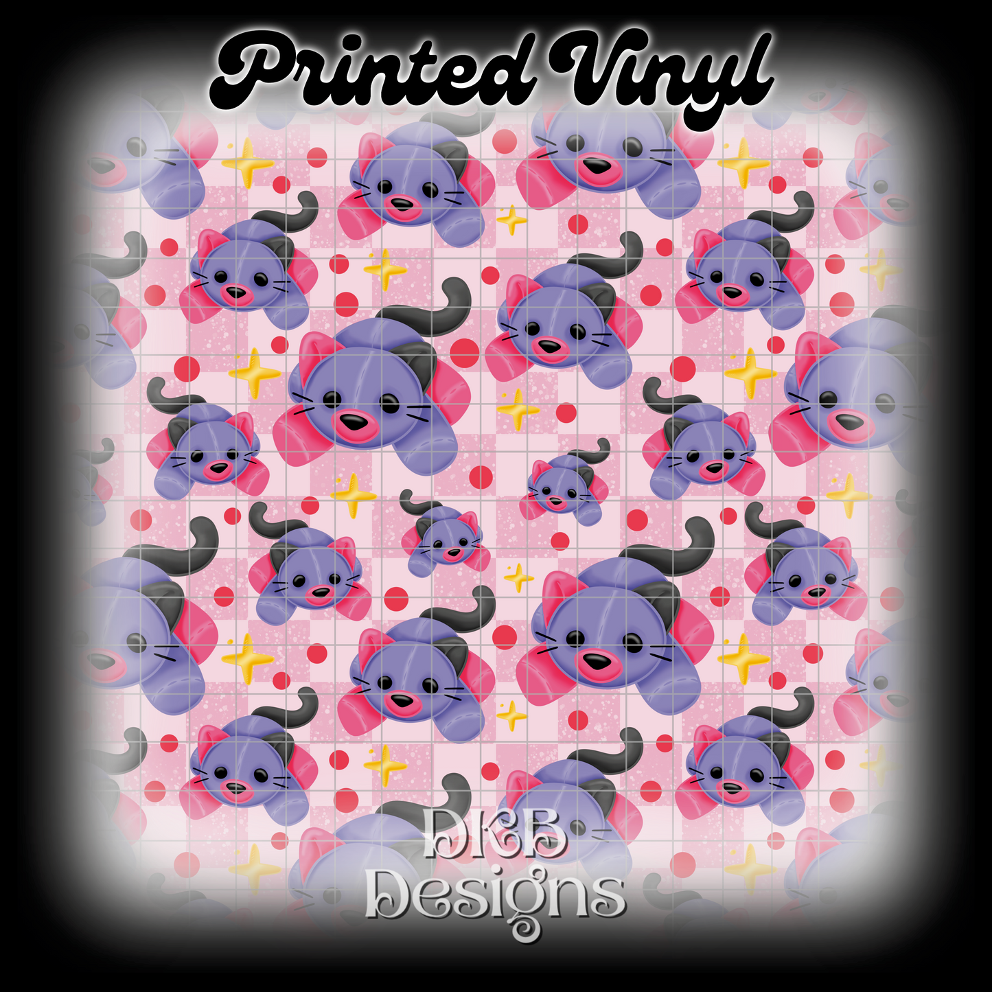 Cat Printed Vinyl