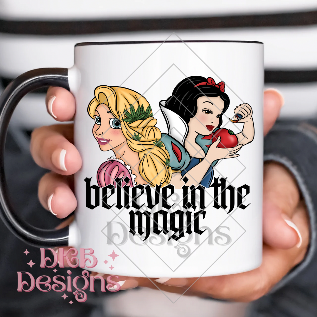 Believe in the magic black UV DTF