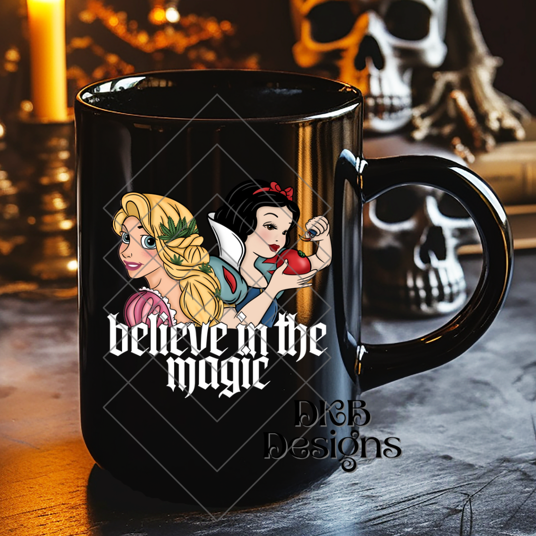 Believe in the magic white UV DTF