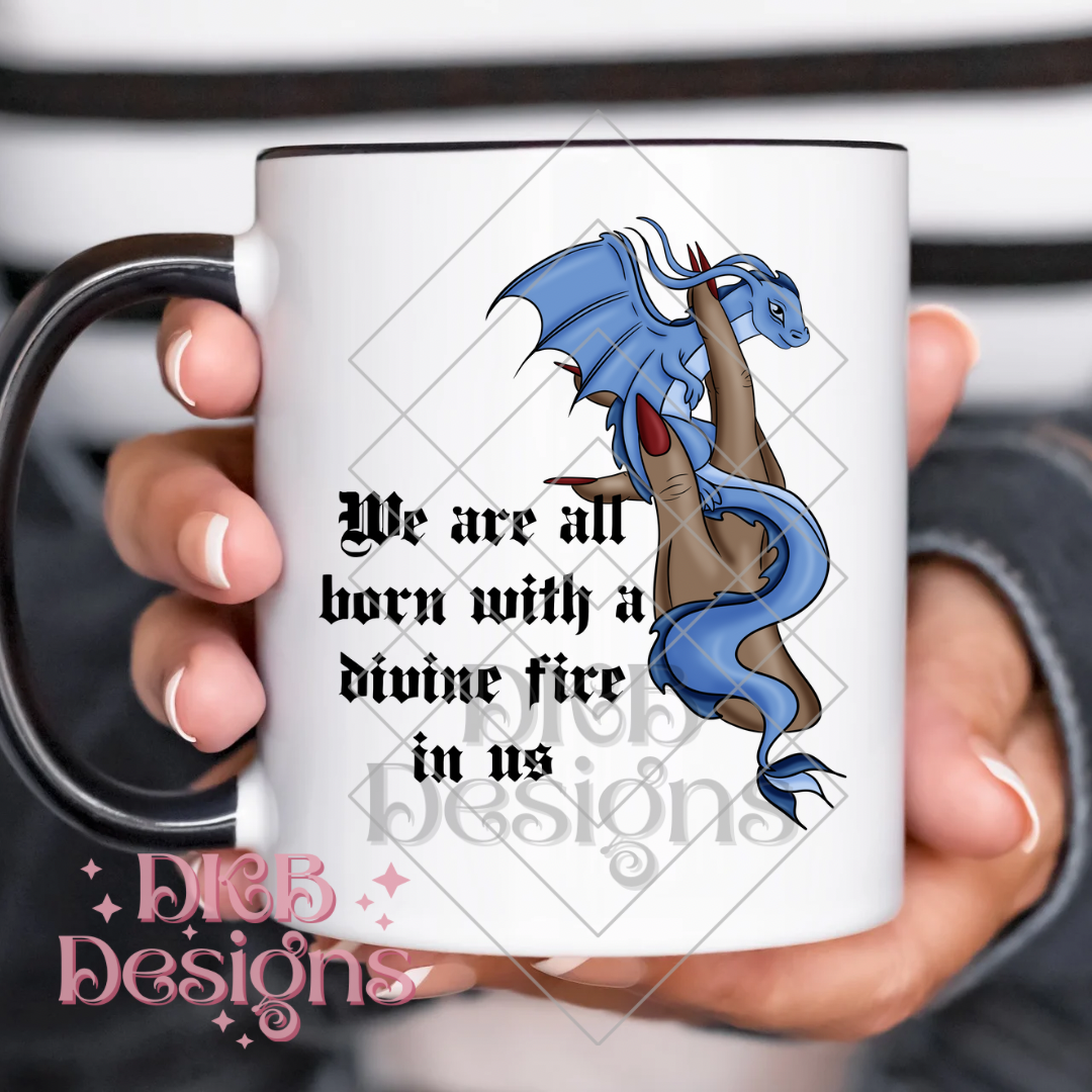 Divine fire blue 2 UV DTF