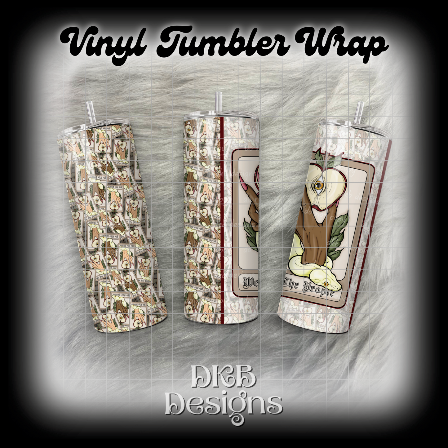 We the people 1 vinyl tumbler wrap