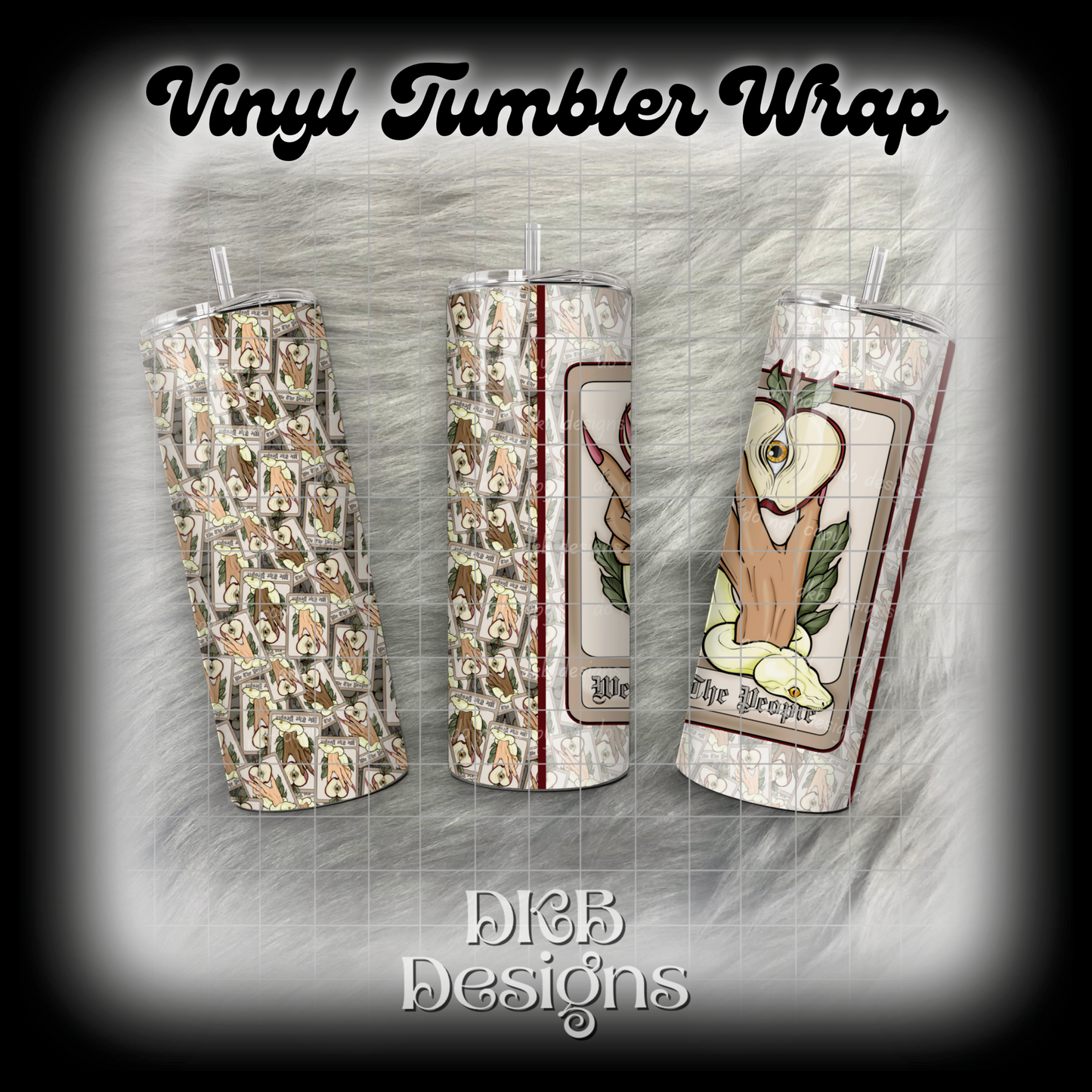 We the people 2 vinyl tumbler wrap