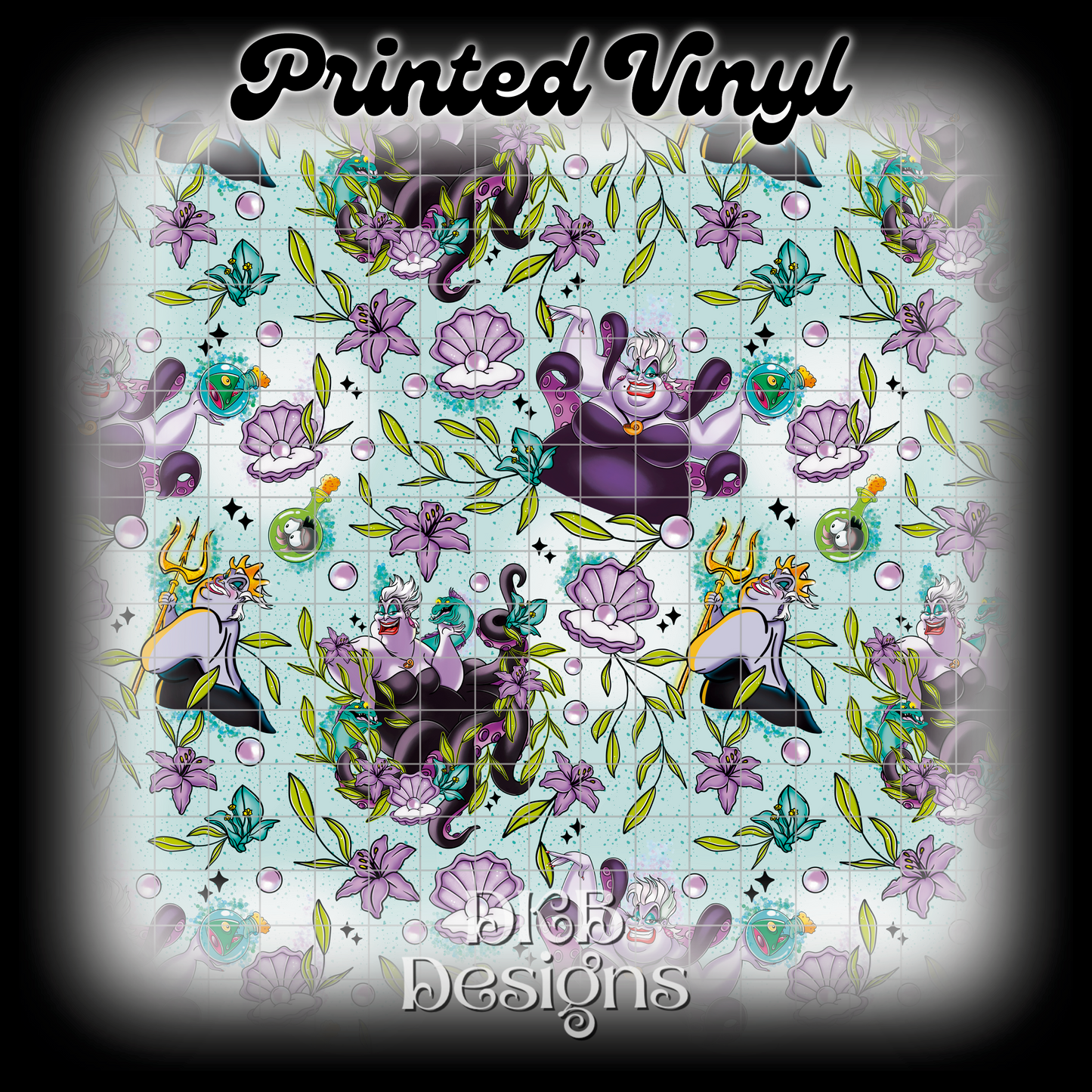 Sea witch floral Printed Vinyl