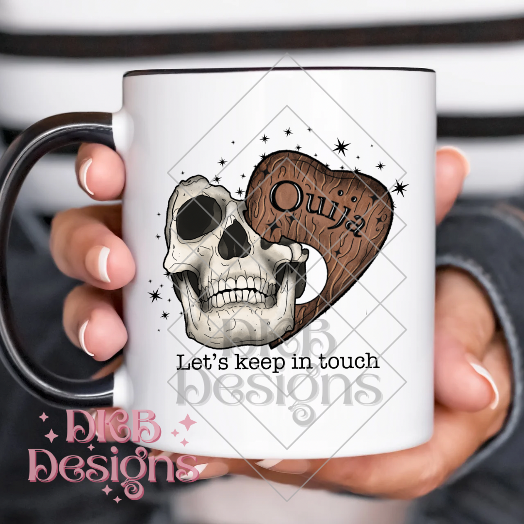 Let’s keep in touch black UV DTF