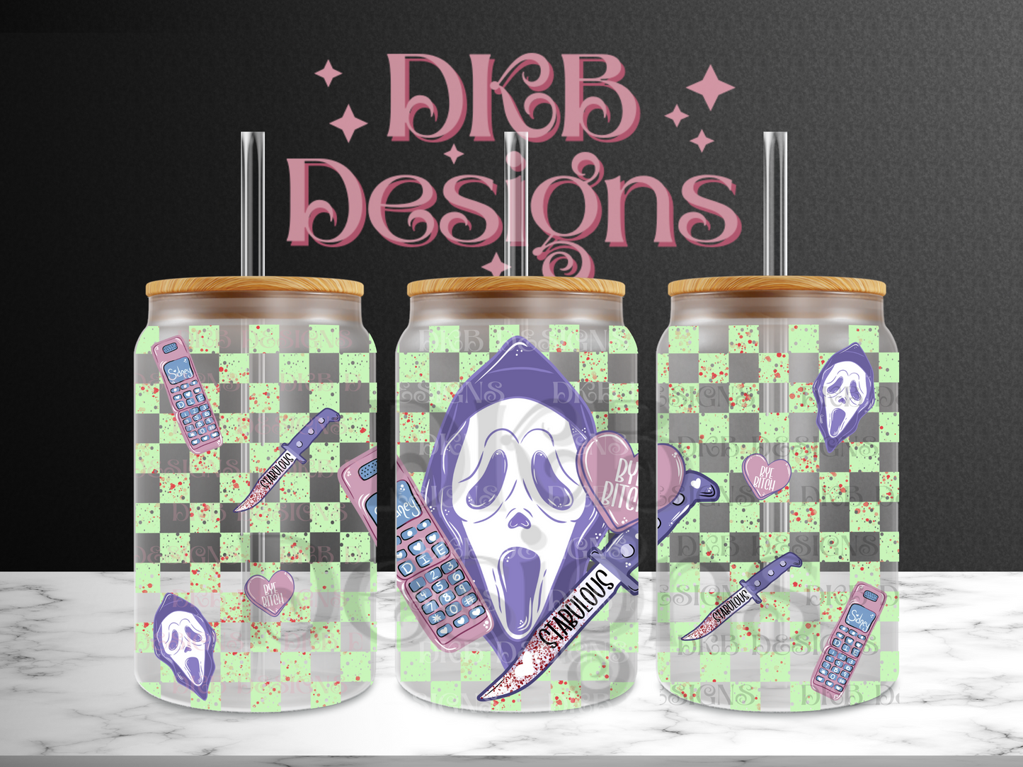 Stabulous GF 16oz glass can UV DTF