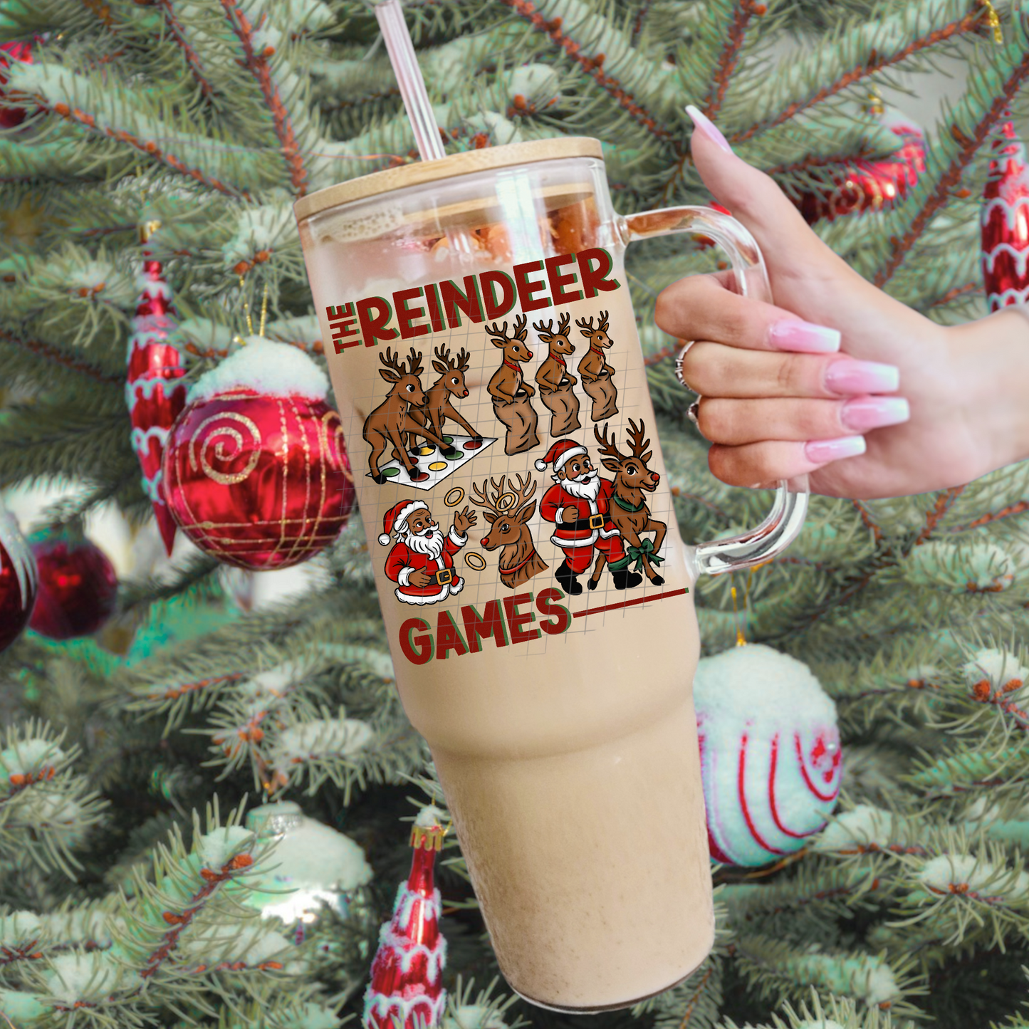 The Reindeer games red UV DTF