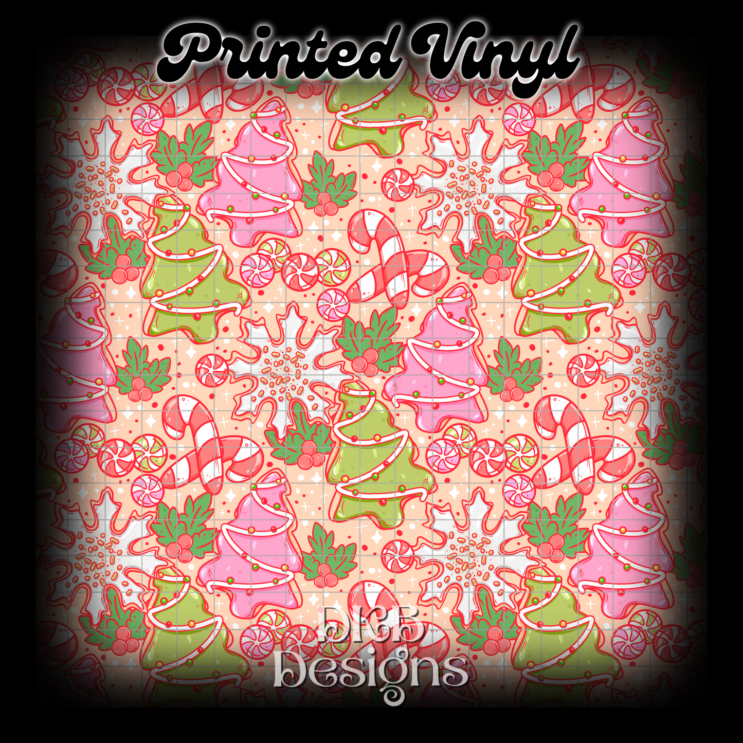 Christmas confections Printed Vinyl