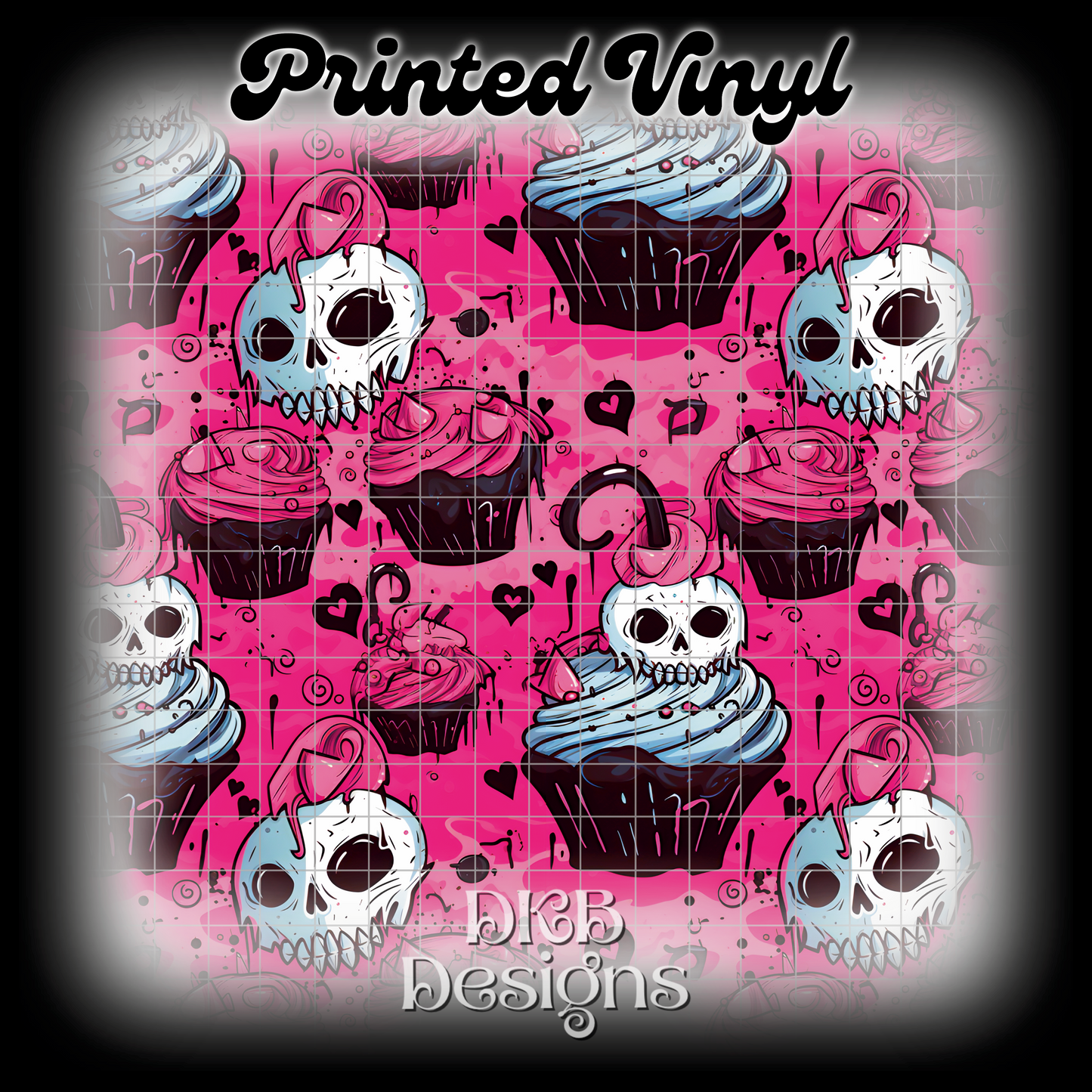 Creepy cupcakes 2 Printed Vinyl