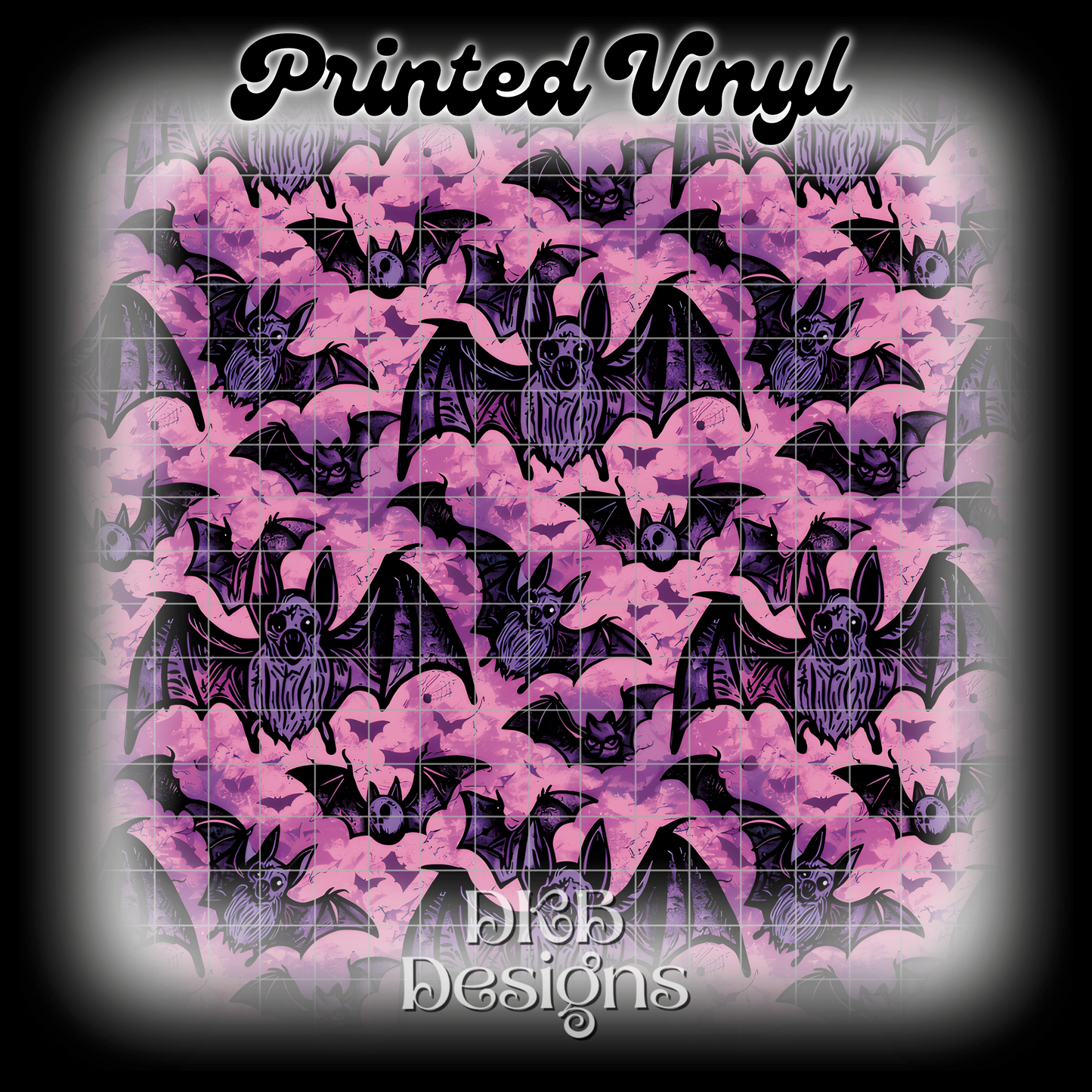 Purple bats Printed Vinyl