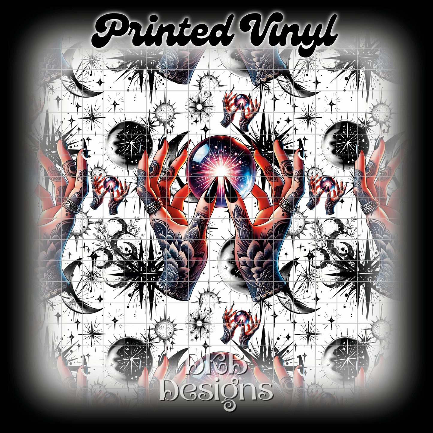 Crystal ball Printed Vinyl
