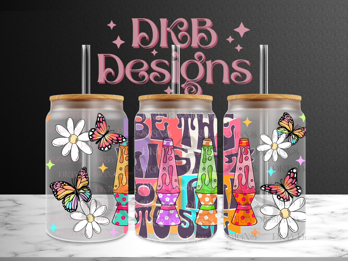Be the light 16oz glass can UV DTF
