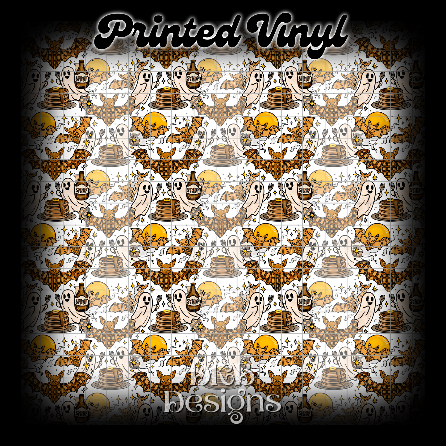 Batty waffles Printed Vinyl