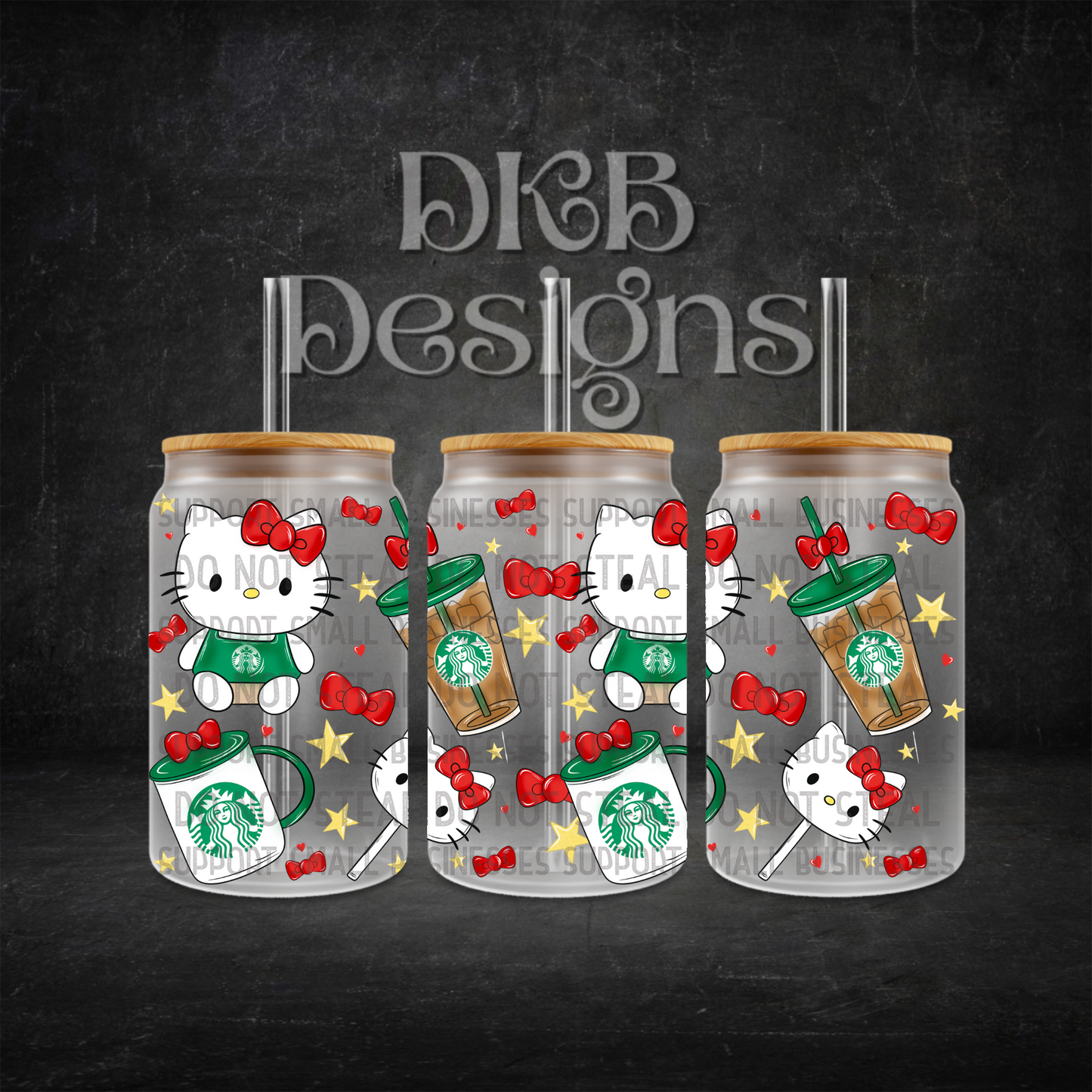 Hk starb 16oz glass can UV DTF