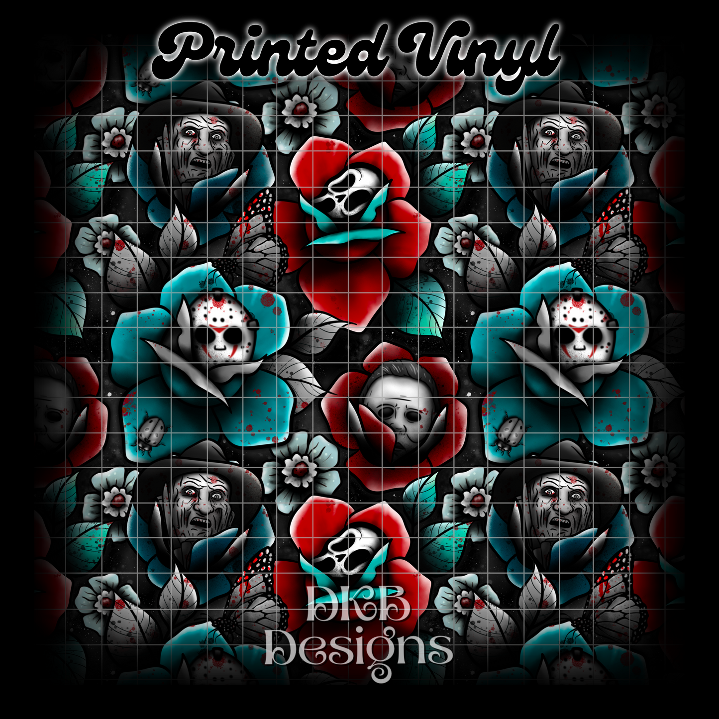 Horror garden Printed Vinyl