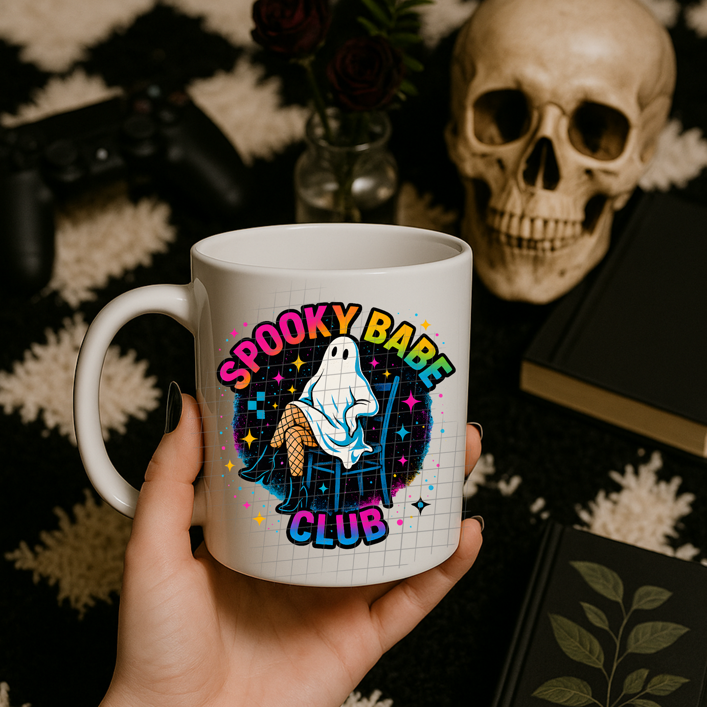 Spooky babe club UV DTF