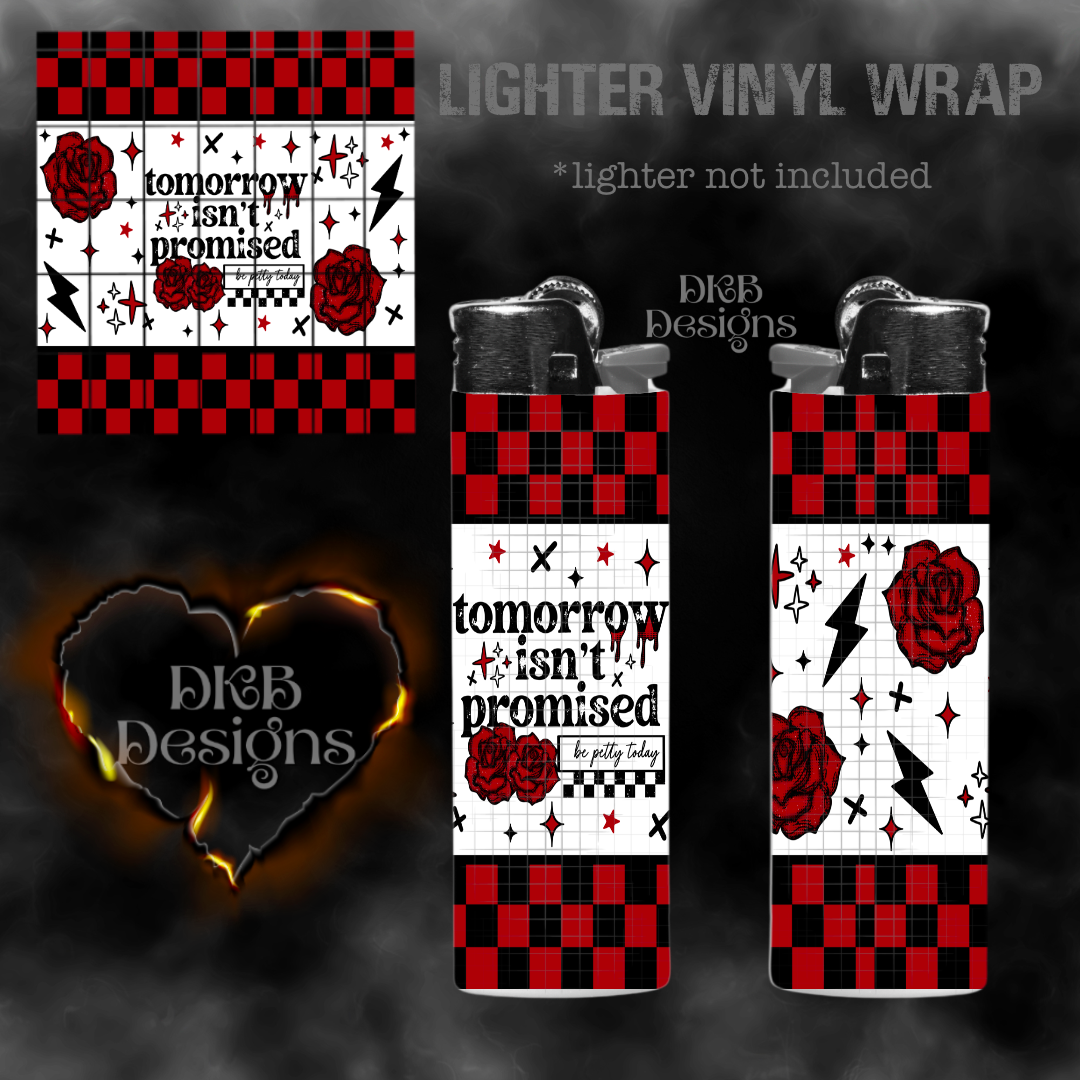 Be petty today red lighter vinyl wrap