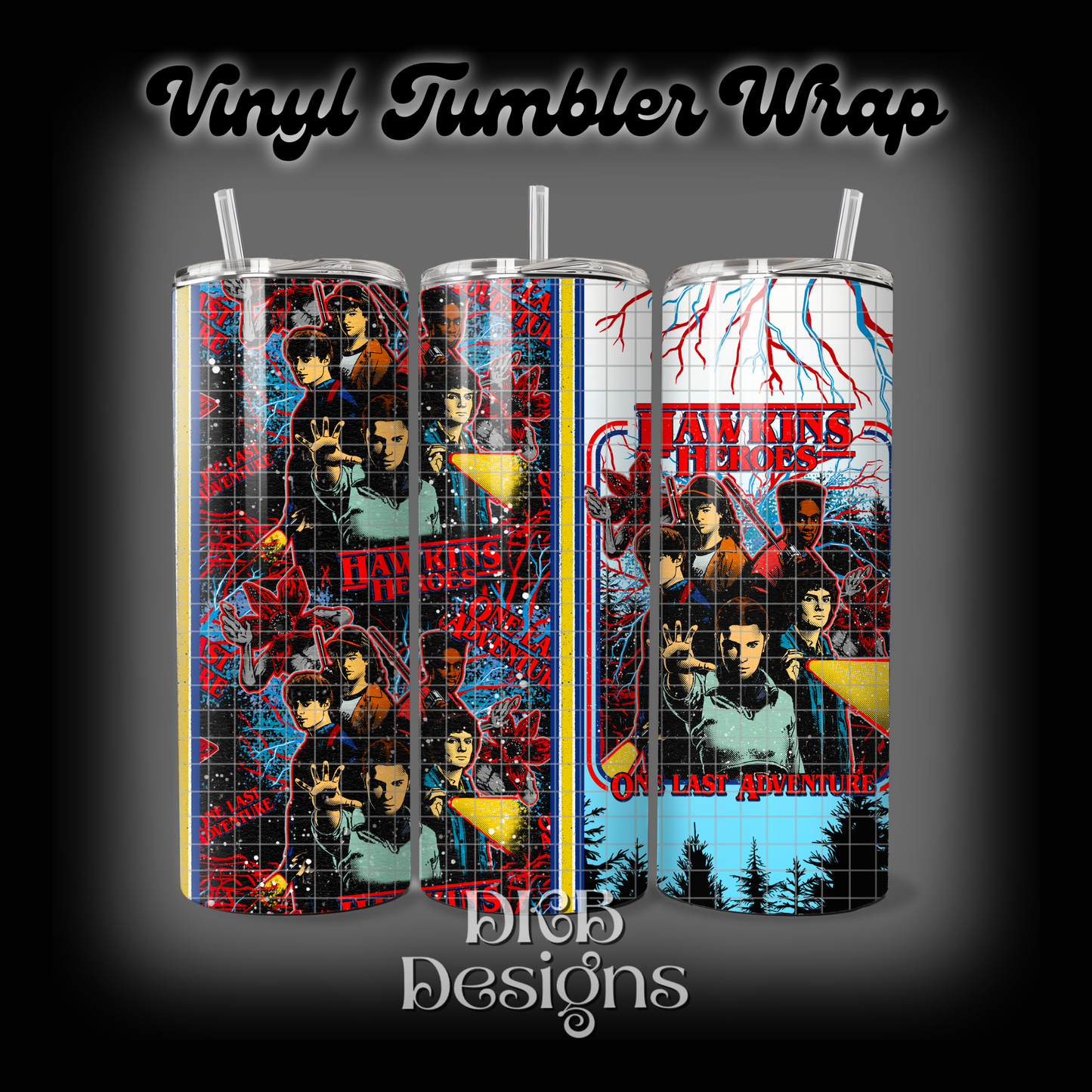 Heroes vinyl tumbler wrap