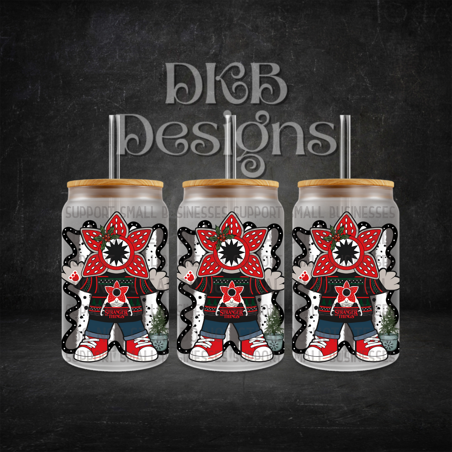 Build a demo 16oz glass can UV DTF