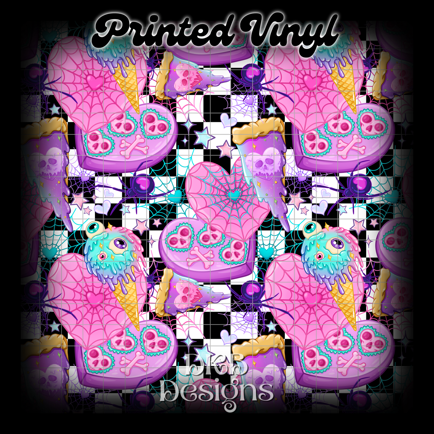 Eat me Printed Vinyl (4 color ways)