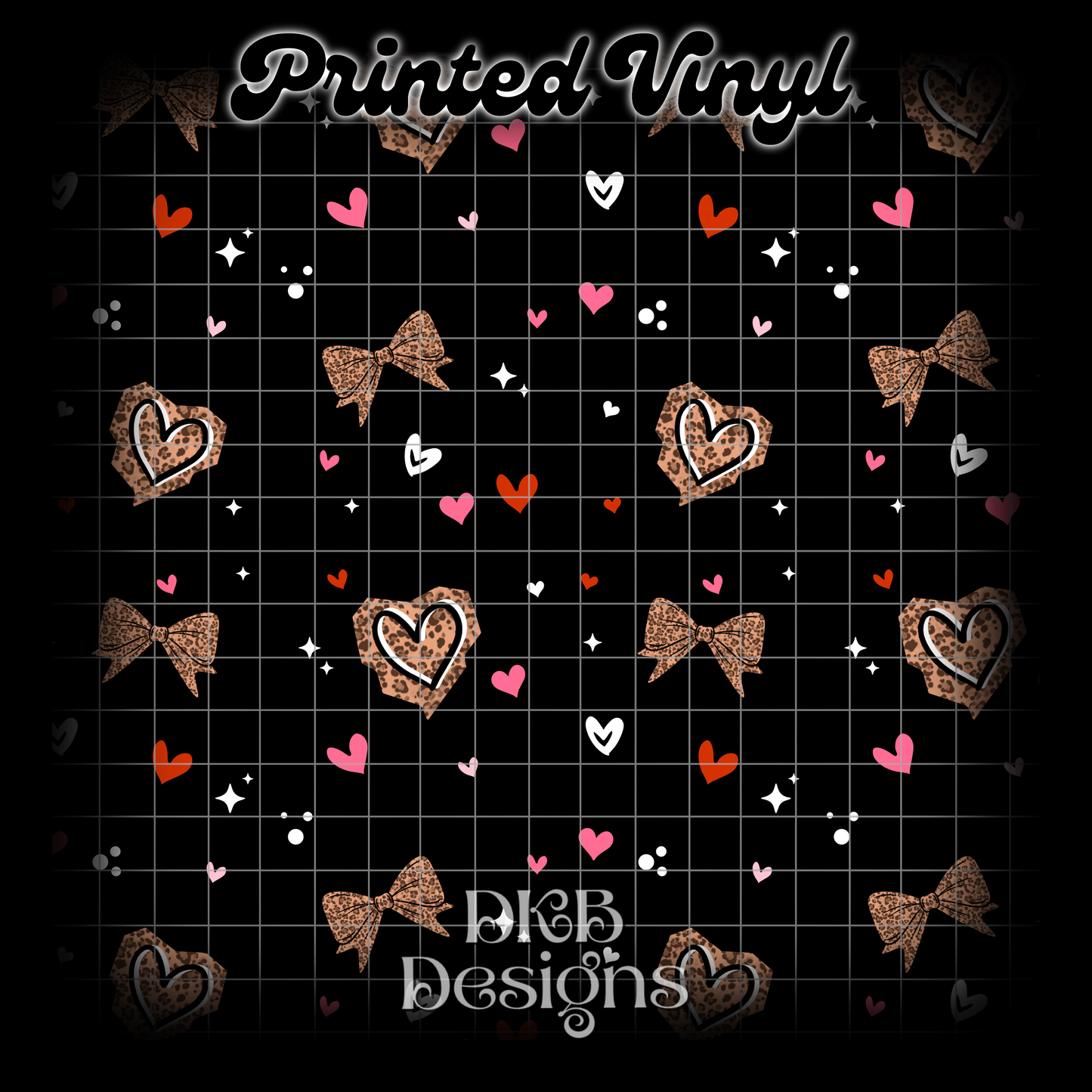 Leopard hearts Vinyl